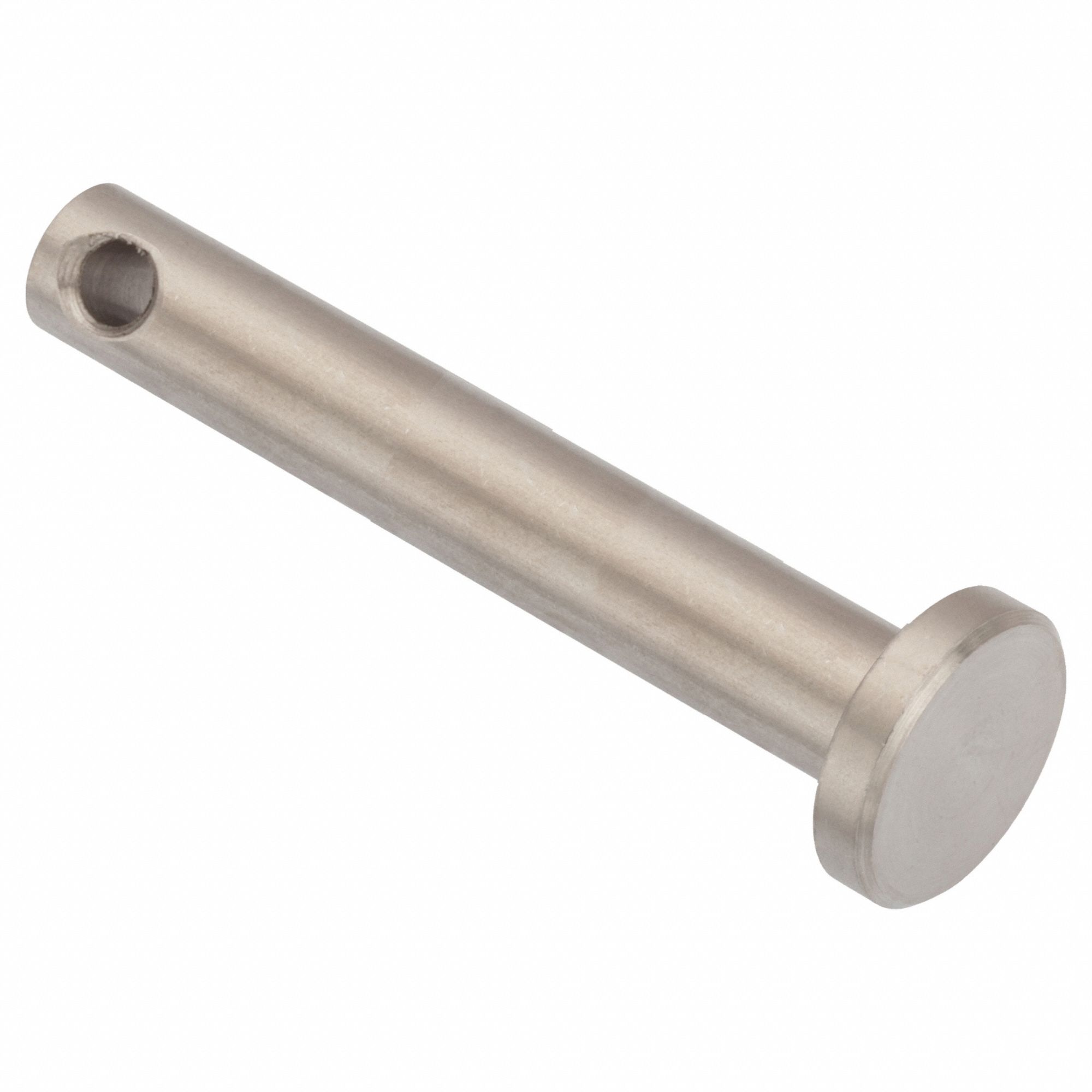 Clevis Pin: Inch, 3/16 in Pin Dia, 7/8 in Shank Lg, Precision Clevis Pin, Stainless Steel, 18-8