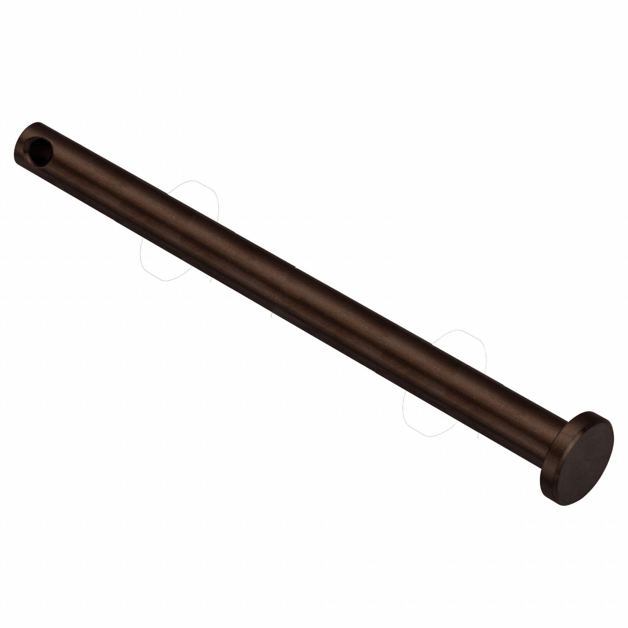 Clevis Pin: Inch, 3/16 in Pin Dia, 3 in Shank Lg, Precision Clevis Pin, Stainless Steel, 18-8