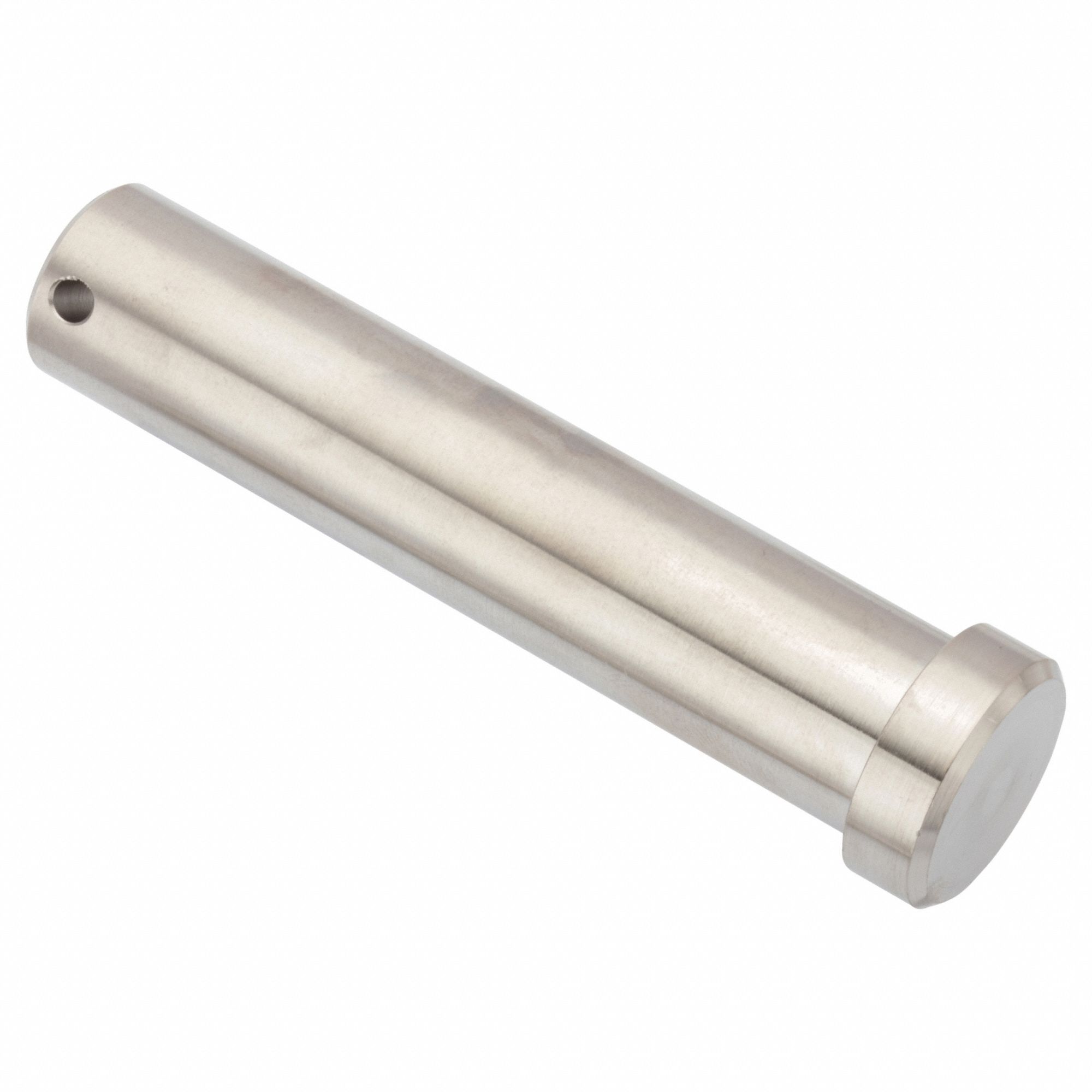 Clevis Pin: Inch, 3/4 in Pin Dia, 3 1/2 in Shank Lg, Precision Clevis Pin, Stainless Steel, 18-8