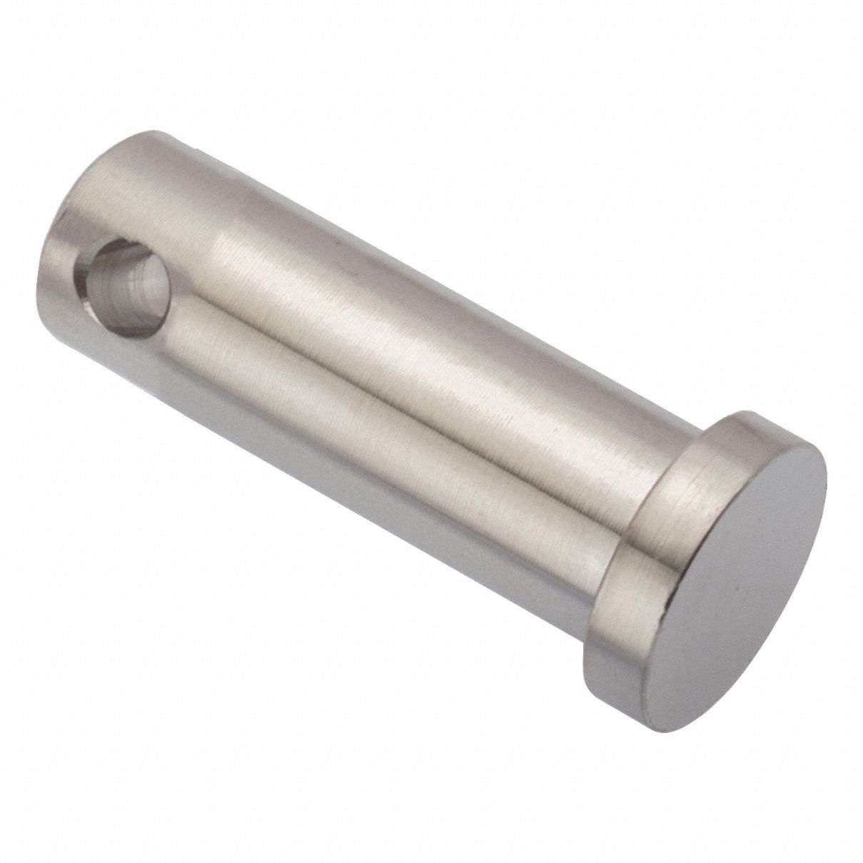 Clevis Pin: Inch, 3/8 in Pin Dia, 1 1/4 in Shank Lg, Precision Clevis Pin, Stainless Steel, 18-8