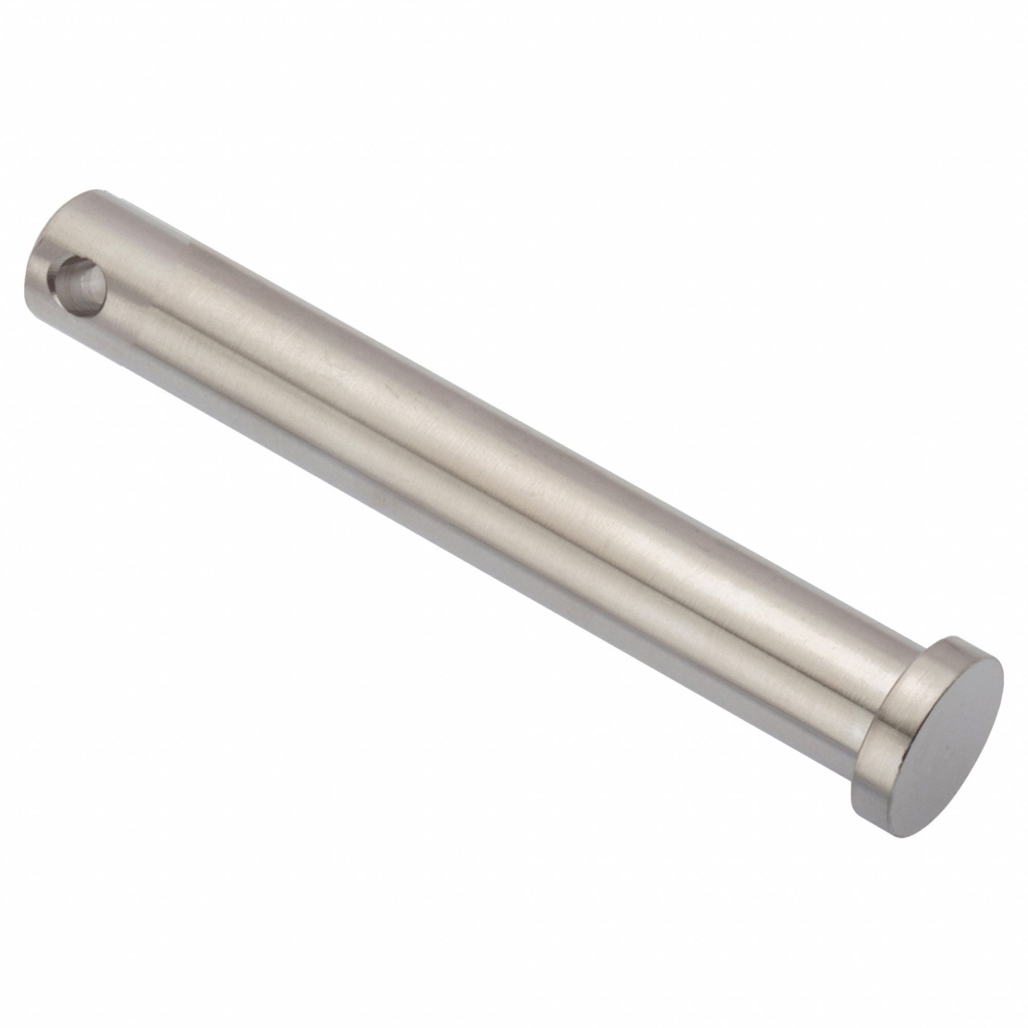 Clevis Pin: Inch, 3/8 in Pin Dia, 2 5/8 in Shank Lg, Precision Clevis Pin, Stainless Steel, 18-8