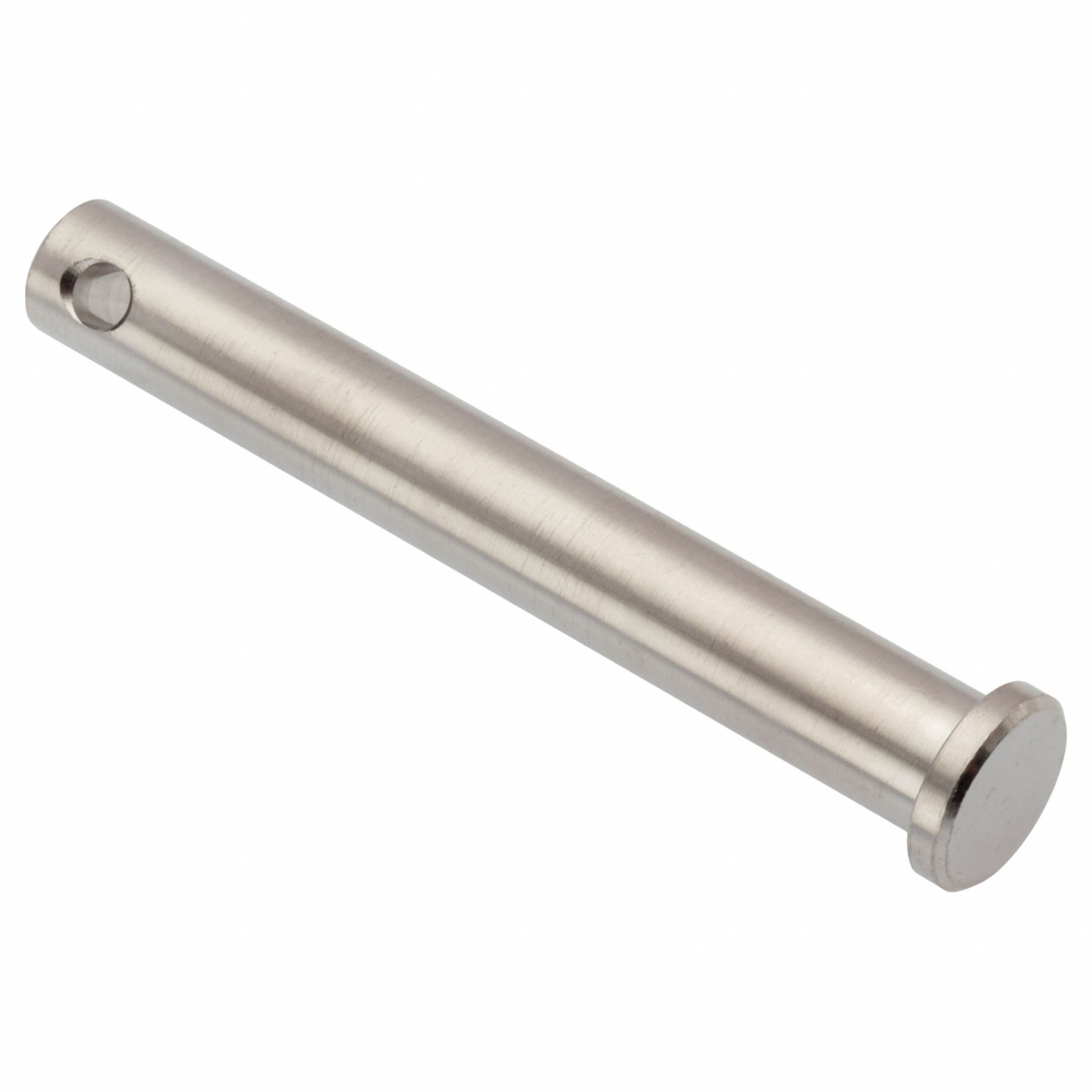 Clevis Pin: Inch, 5/16 in Pin Dia, 2 3/8 in Shank Lg, Precision Clevis Pin, Stainless Steel, 18-8