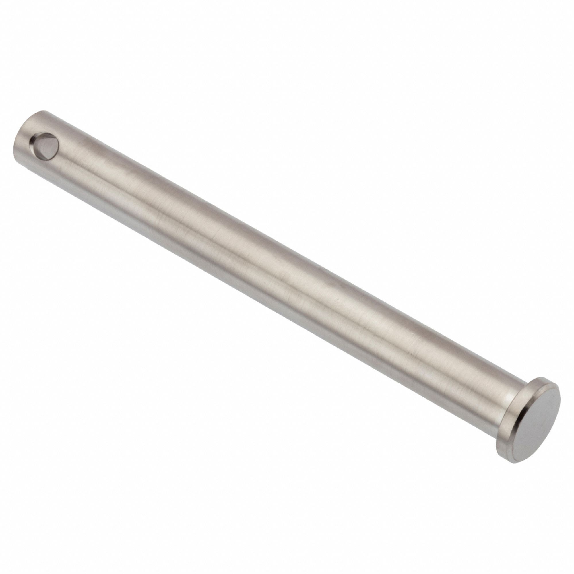 Clevis Pin: Inch, 5/16 in Pin Dia, 3 in Shank Lg, Precision Clevis Pin, Stainless Steel, 18-8, Plain