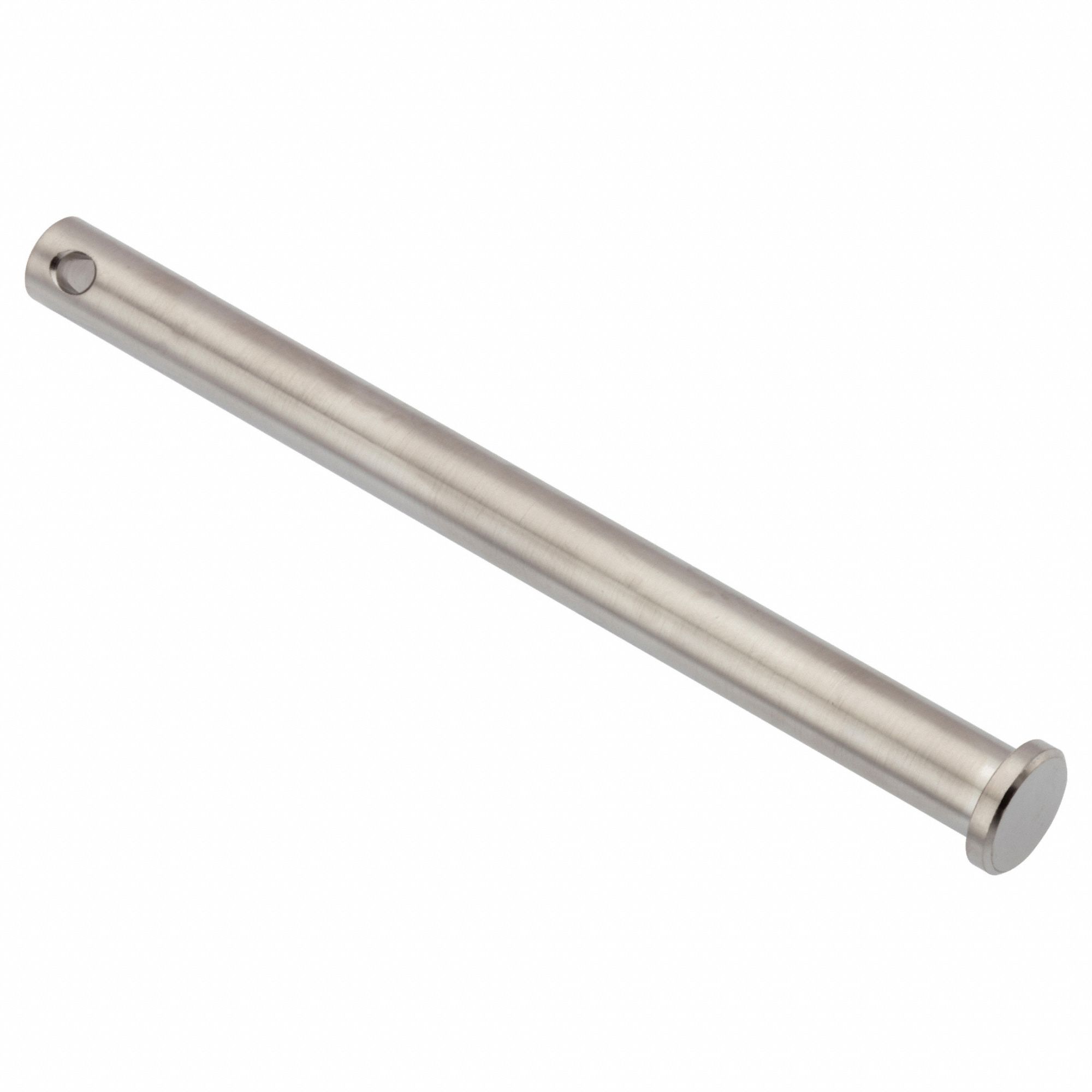 Clevis Pin: Inch, 5/16 in Pin Dia, 4 in Shank Lg, Precision Clevis Pin, Stainless Steel, 18-8, Plain
