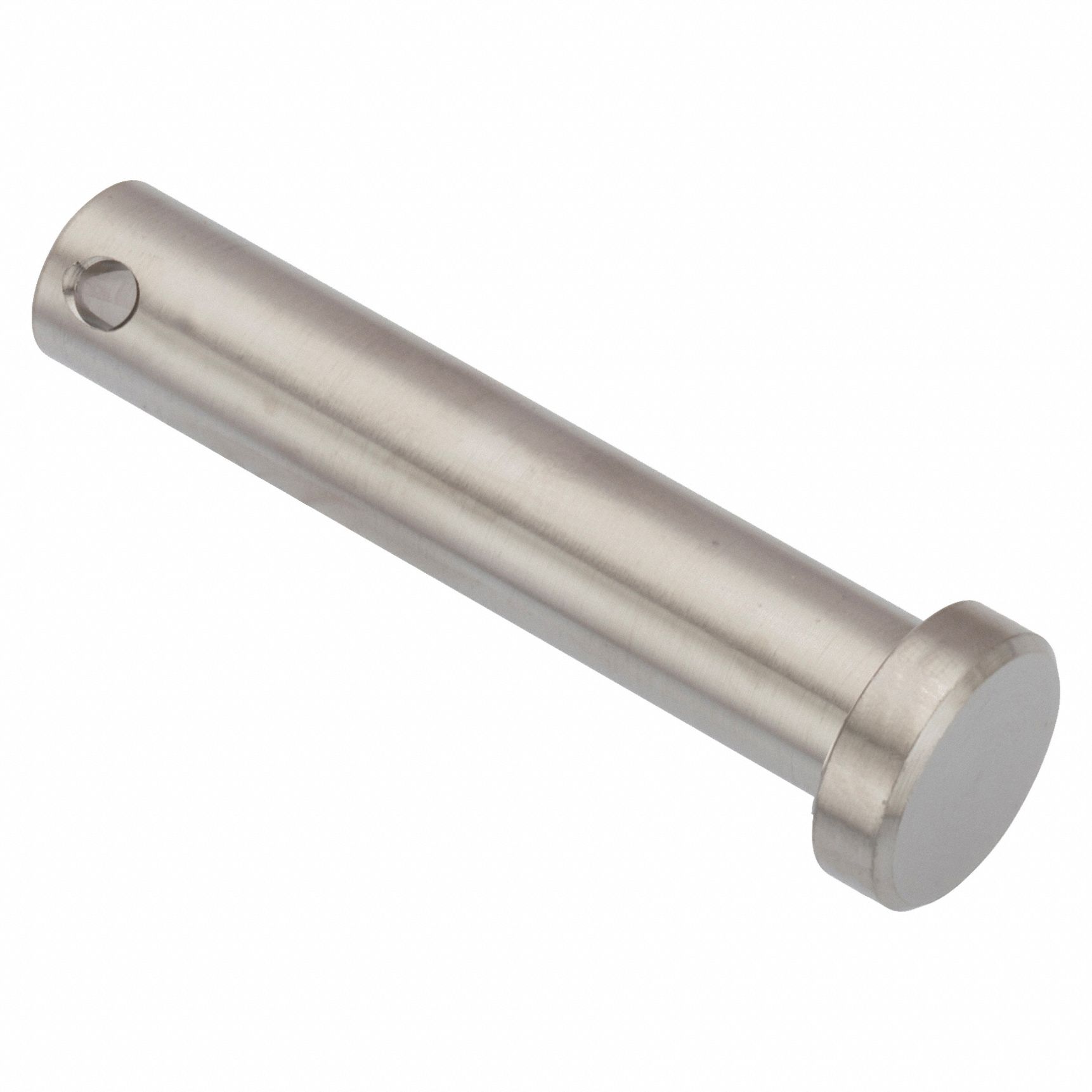 Clevis Pin: Inch, 5/8 in Pin Dia, 2 in Shank Lg, Precision Clevis Pin, Stainless Steel, 18-8, Plain