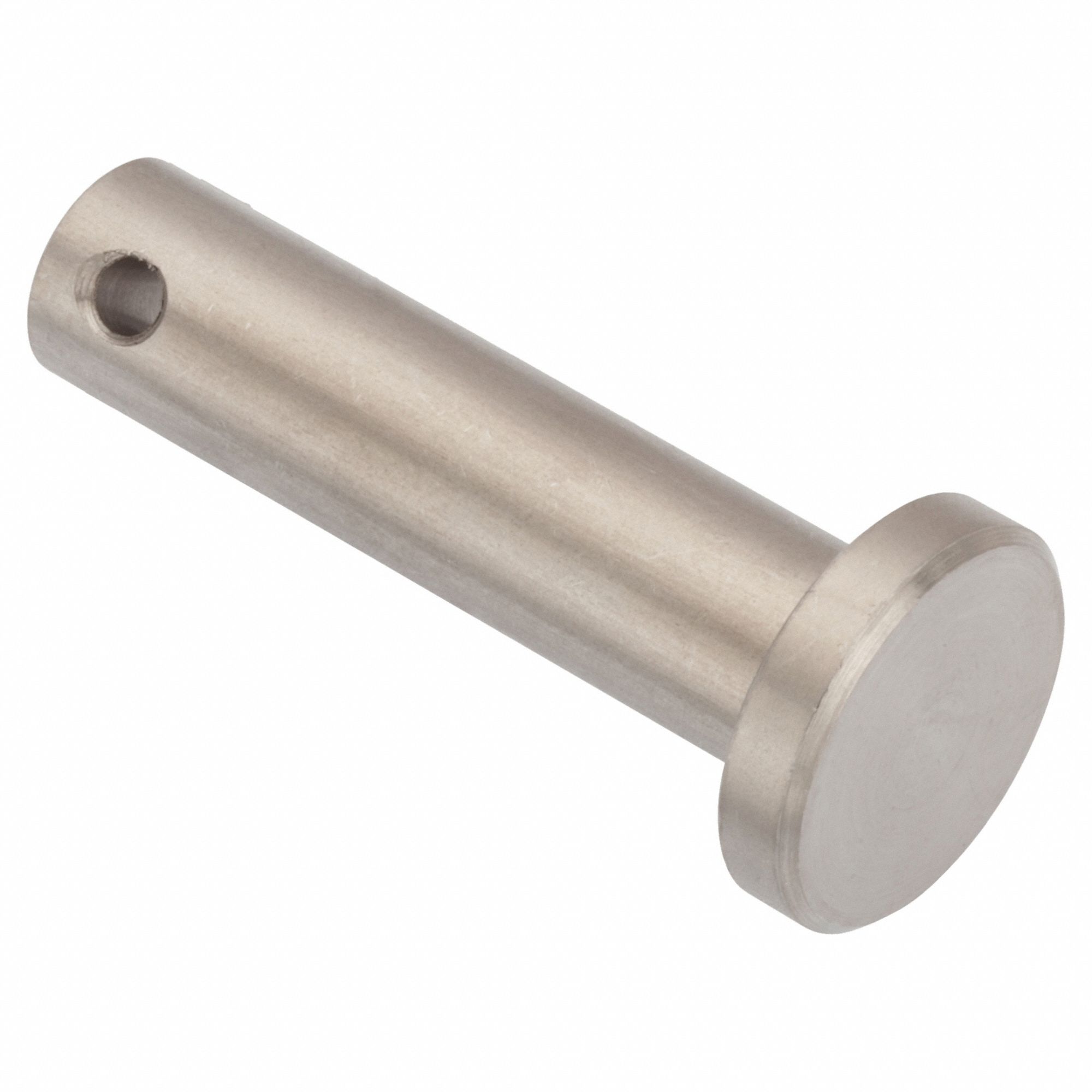 Clevis Pin: Metric, 10 mm Pin Dia, 50 mm Shank Lg, Precision Clevis Pin, Stainless Steel, 18-8