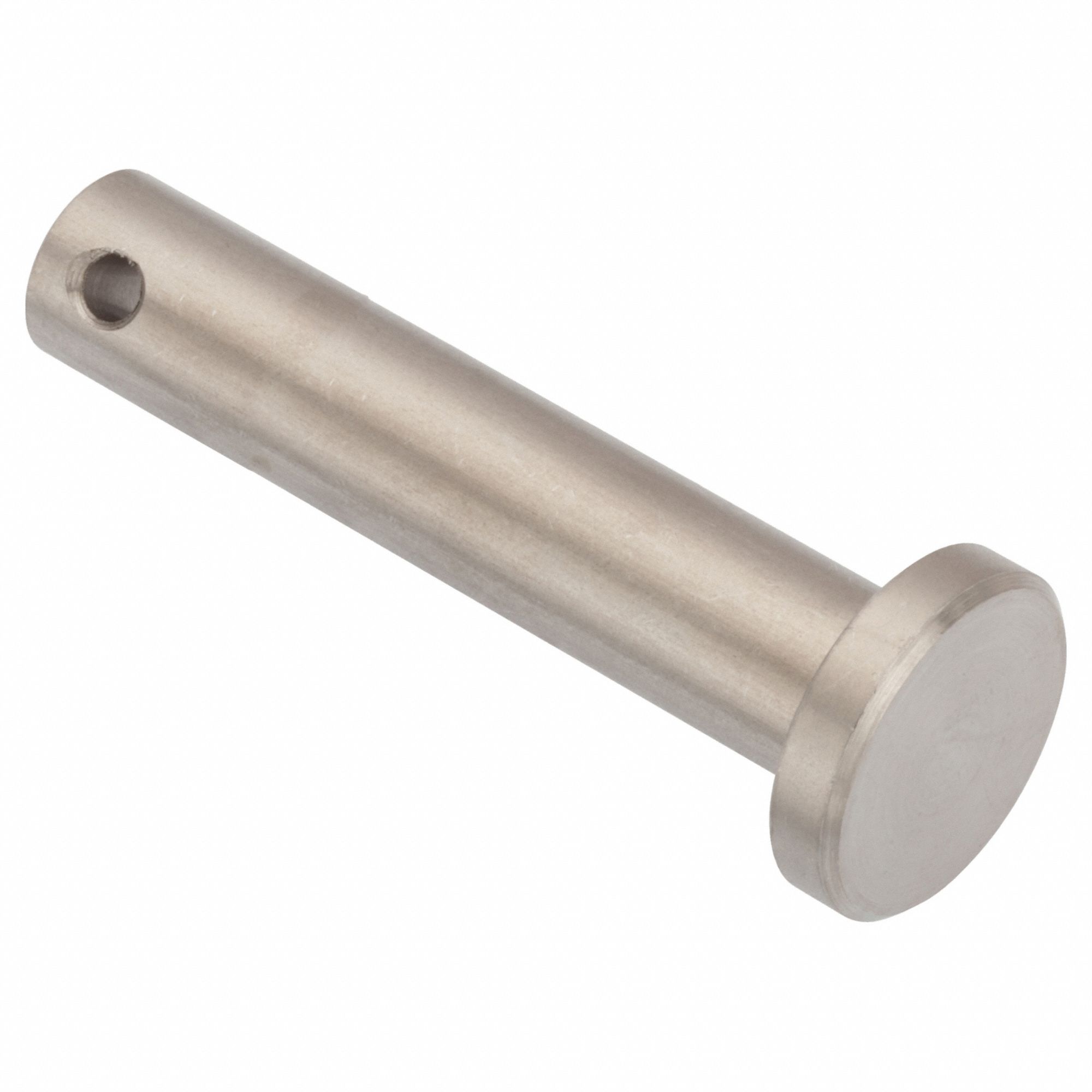 Clevis Pin: Metric, 10 mm Pin Dia, 60 mm Shank Lg, Precision Clevis Pin, Stainless Steel, 18-8