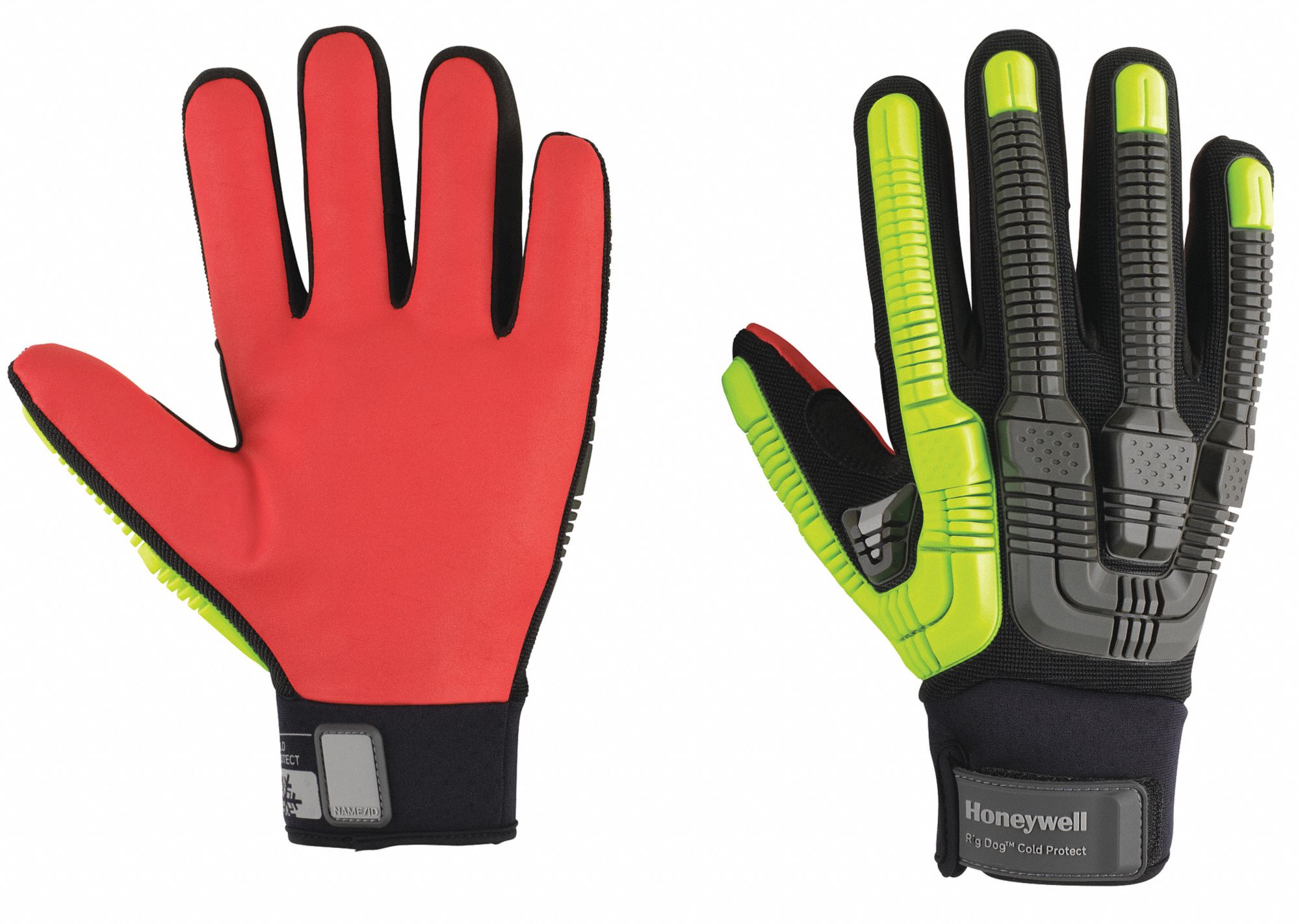 IMPACT-RESISTANT GLOVES, SZ XXL/11, CUT LEVEL A6, BLK/YLW/RED, PUR/POLYESTER/ARAMID