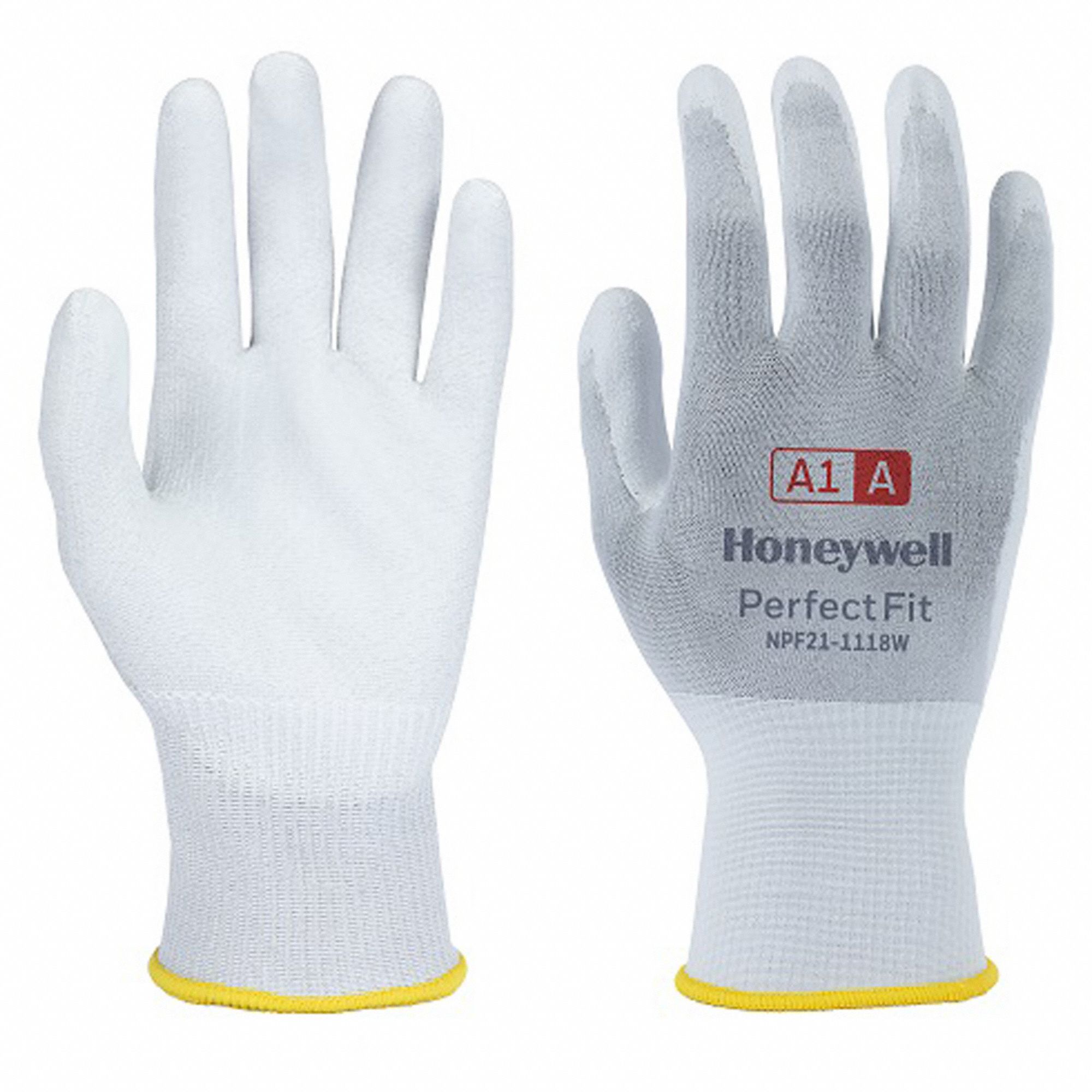 GANTS RÉSISTANT COUPURE,TG(10),RÉSISTANCE AUX COUPURES DE NIVEAU A1 ANSI,¾ TREMPÉ,PU,NYLON,18GA