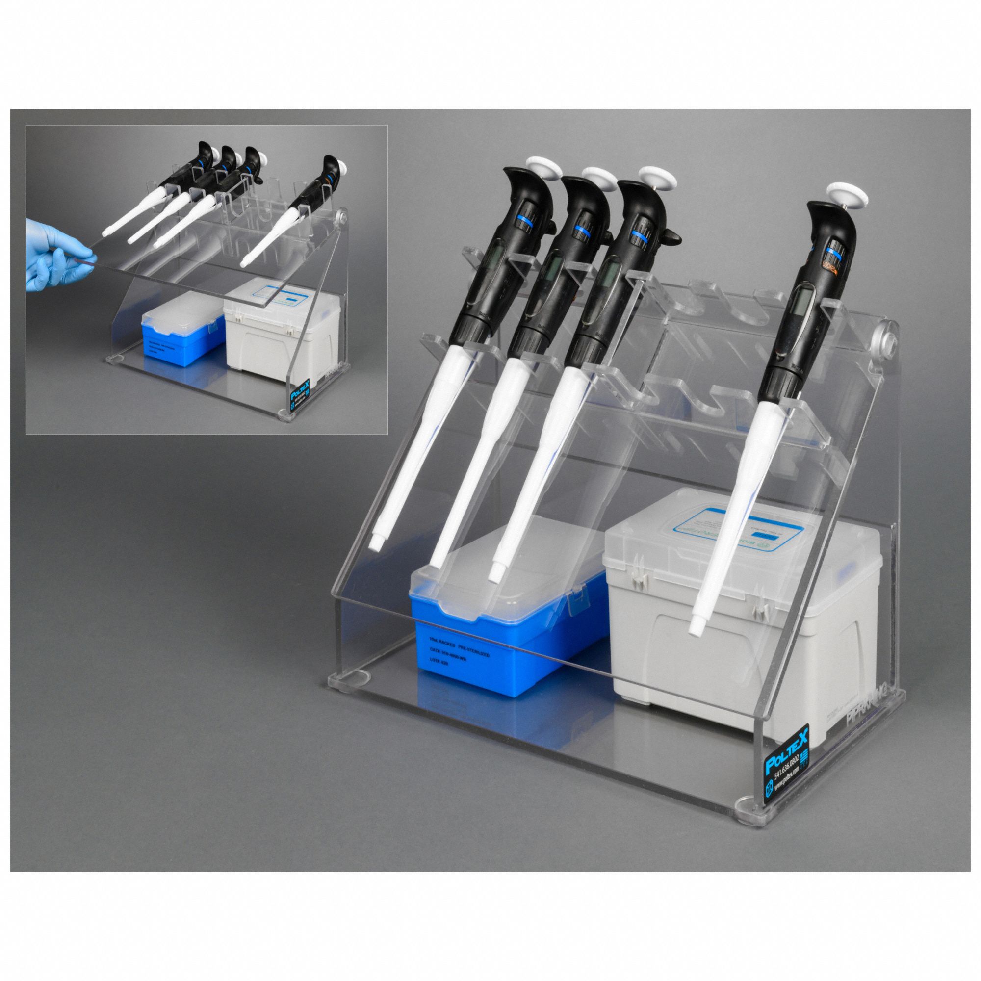 12 in Overall Wd, 9 3/4 in Overall Ht, Pipette Rack - 798L75|PIPRKHING ...