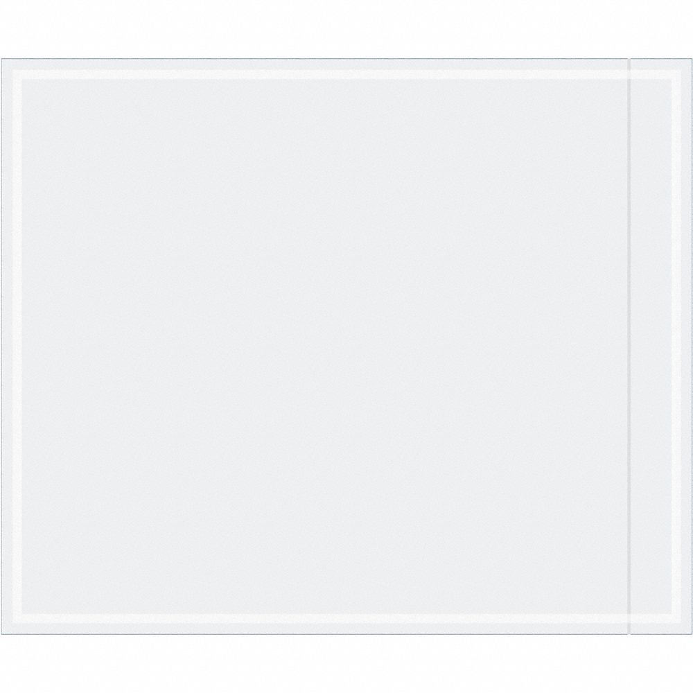 Packing List Envelopes: 12 in Outside Ht, 10 in Outside Lg, Clear, 500 PK