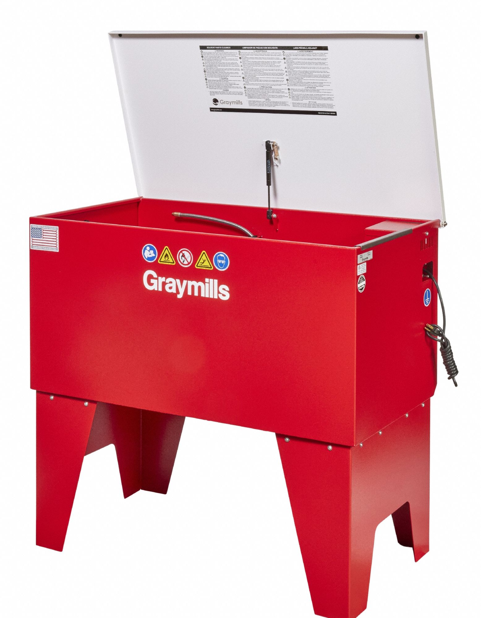 GRAYMILLS, For Solvent-Based Solution Base Type, Soak, Solvent Parts ...