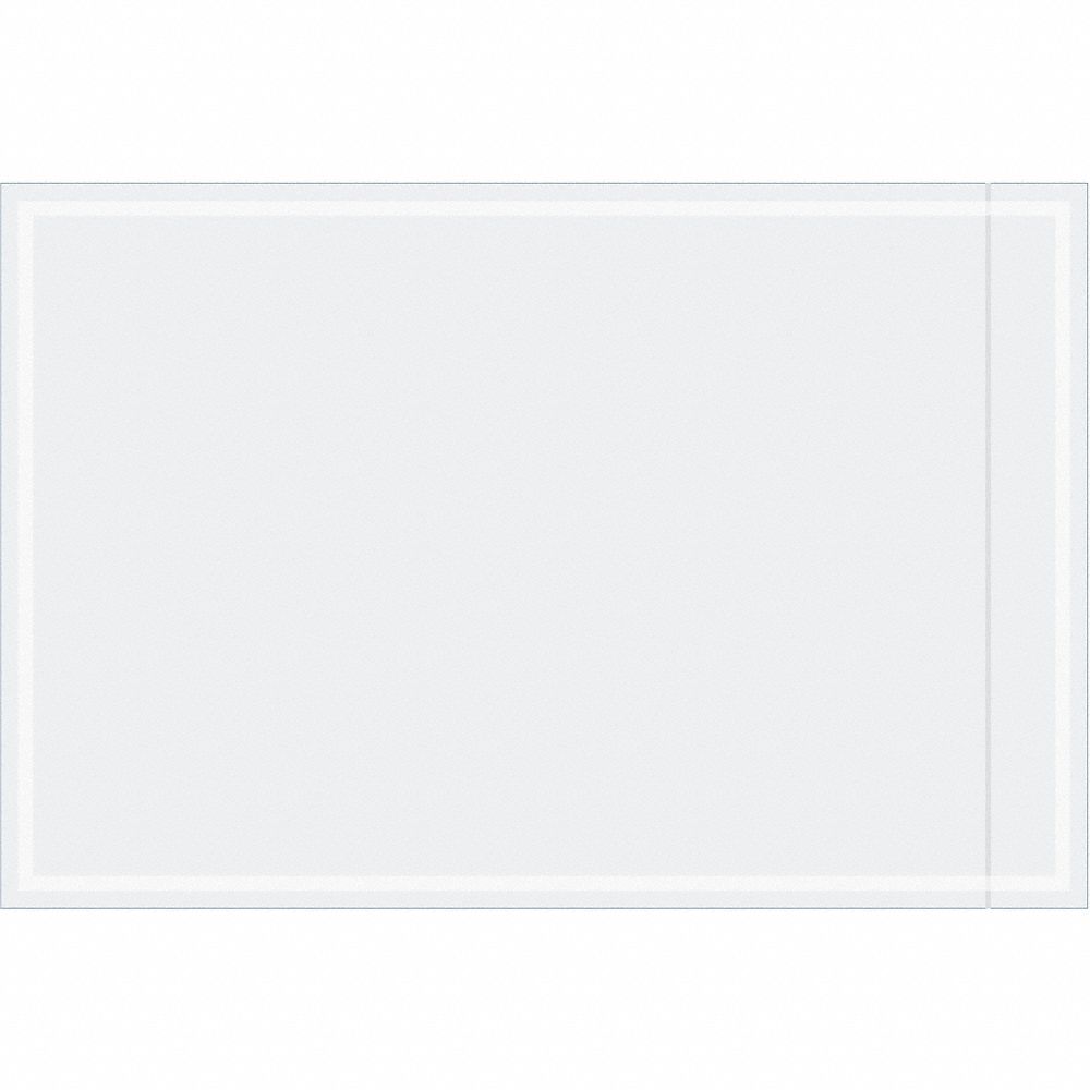 Packing List Envelopes: 9 in Outside Ht, 6 in Outside Lg, Clear, Blank, 1, 000 PK