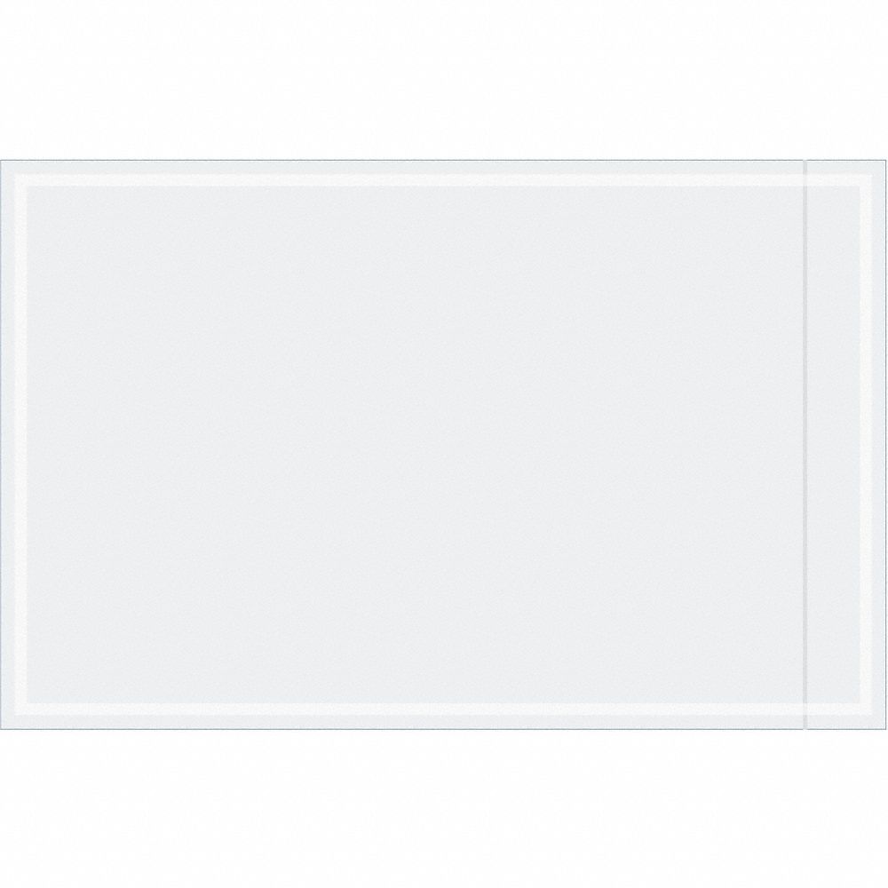 Packing List Envelopes: 14 in Outside Ht, 9 in Outside Lg, Clear, 500 PK