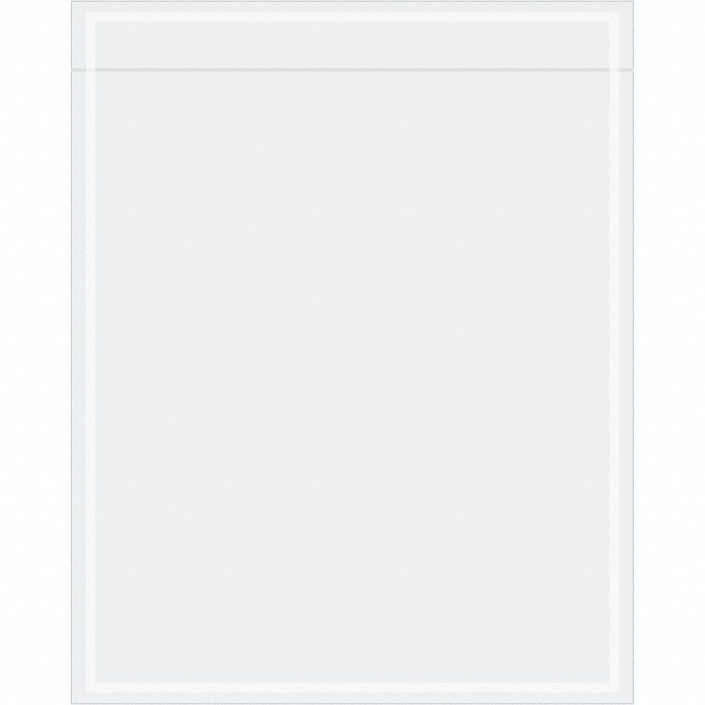 Packing List Envelopes: 15 in Outside Ht, 12 in Outside Lg, Clear, 500 PK