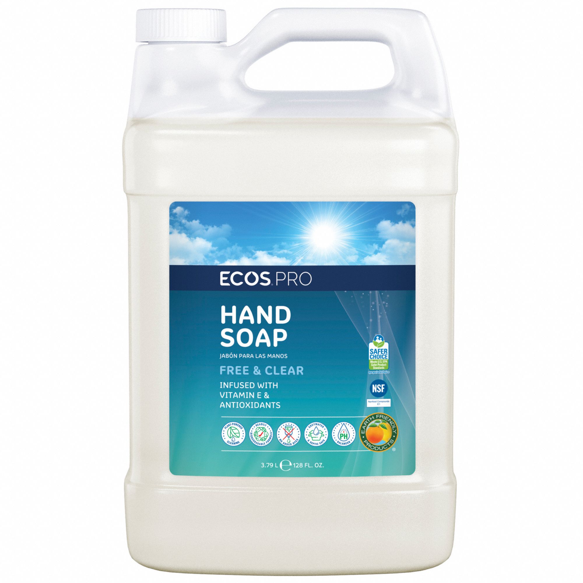 ECOS PRO, Liquid, 1 gal, Hand Soap 800WL7PL9663/04 Grainger