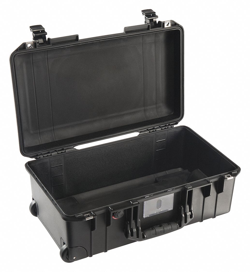 PROTECTIVE CASE, AIR, CARRY ON, NO FOAM/EMPTY, BLACK, 21.96 X 11.97 X 8.98 IN, POLYMER, ST S
