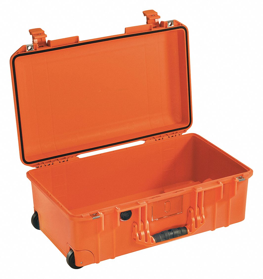 PROTECTIVE CASE, AIR, CARRY ON, NO FOAM/EMPTY, ORANGE, 21.96 X 11.97 X 8.98 IN, POLYMER, ST S