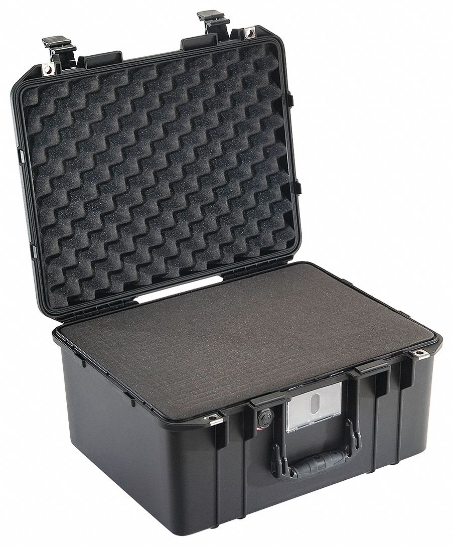 PROTECTIVE CASE, AIR, W/FOAM, FOLD HANDLE, BLACK, 19 3/16 X 15 51/64 X 10 1/2 IN, HPX POLYMER/PP/PUR