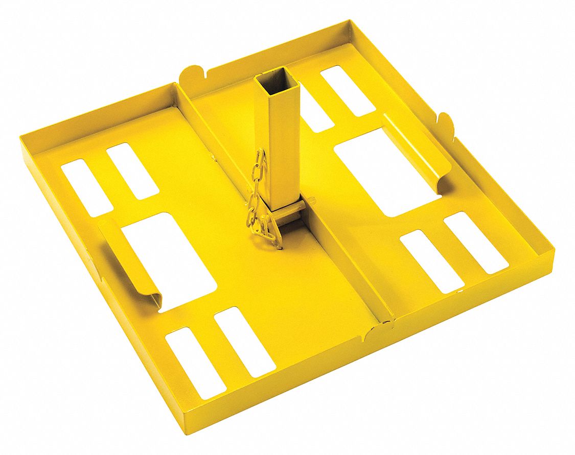 LIGHT BASE, FOR USE W MANUFACTURER NUMBER 9600, YELLOW, 18.11 X 18.11 X 2.36 IN