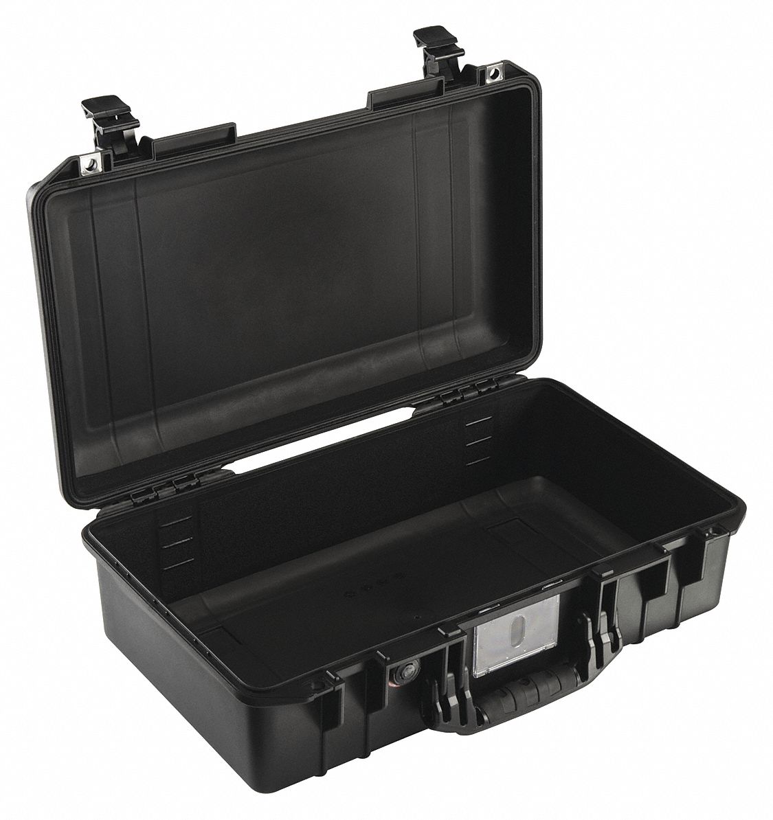 PROTECTIVE AIR CASE, 11¼ IN X 20½ IN X 6¾ IN INSIDE, BLACK, STATIONARY, 5 LB W