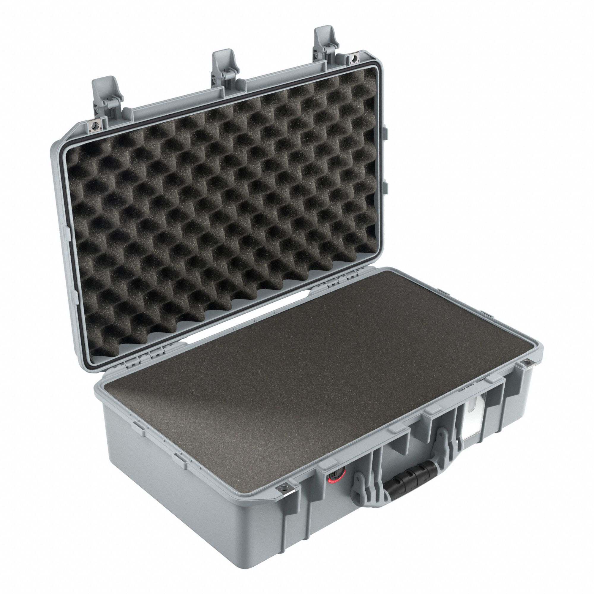 PROTECTIVE CASE, AIR, WITH FOAM, PURGE VALVE, BUSINESS CARD, SILVER, 23 X 12.75 X 7/50 IN, PP POLYMER