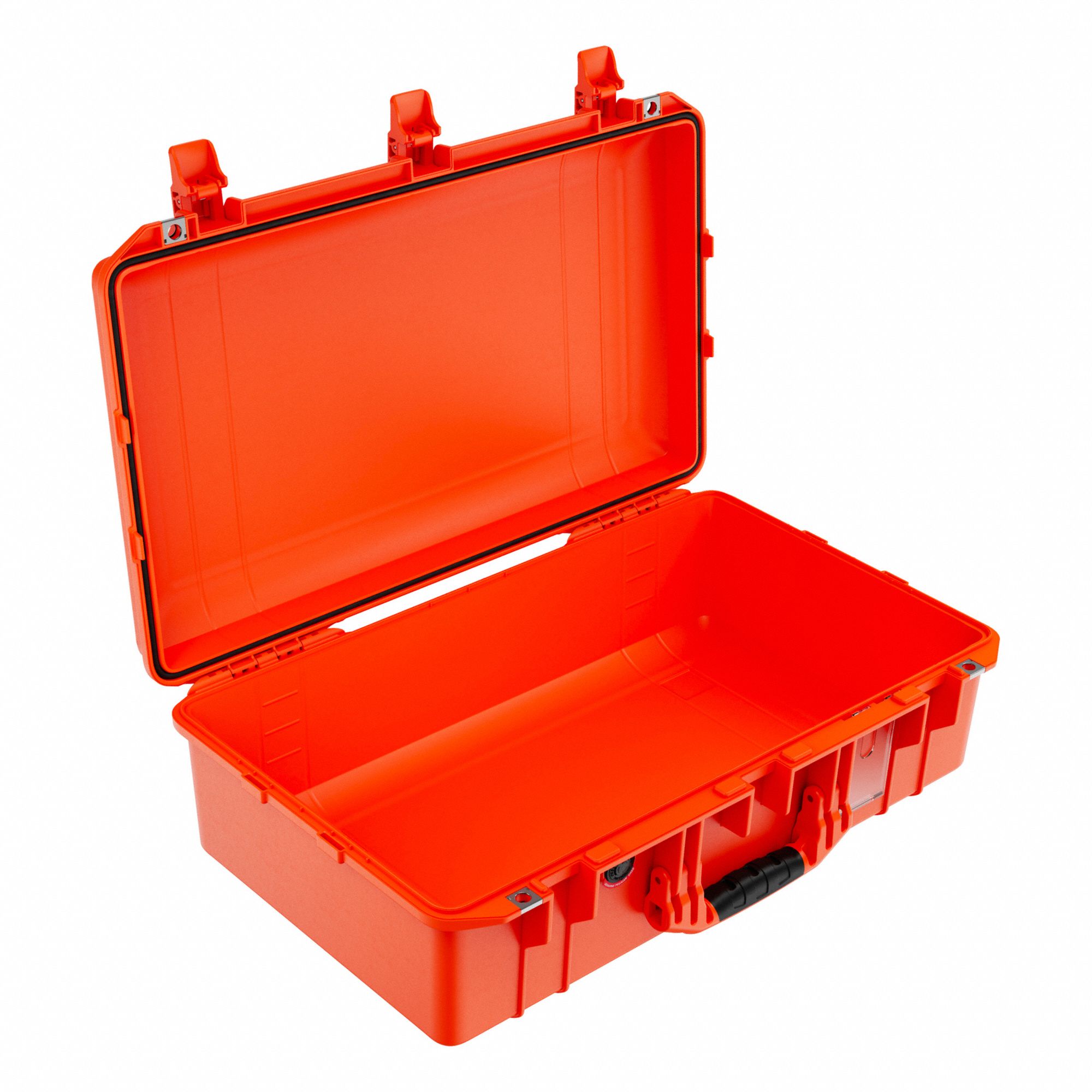 PROTECTIVE CASE, AIR, NO FOAM, PURGE VALVE, BUSINESS CARD, ORANGE, 23 X 12.75 X 7.50 IN, PP POLYMER