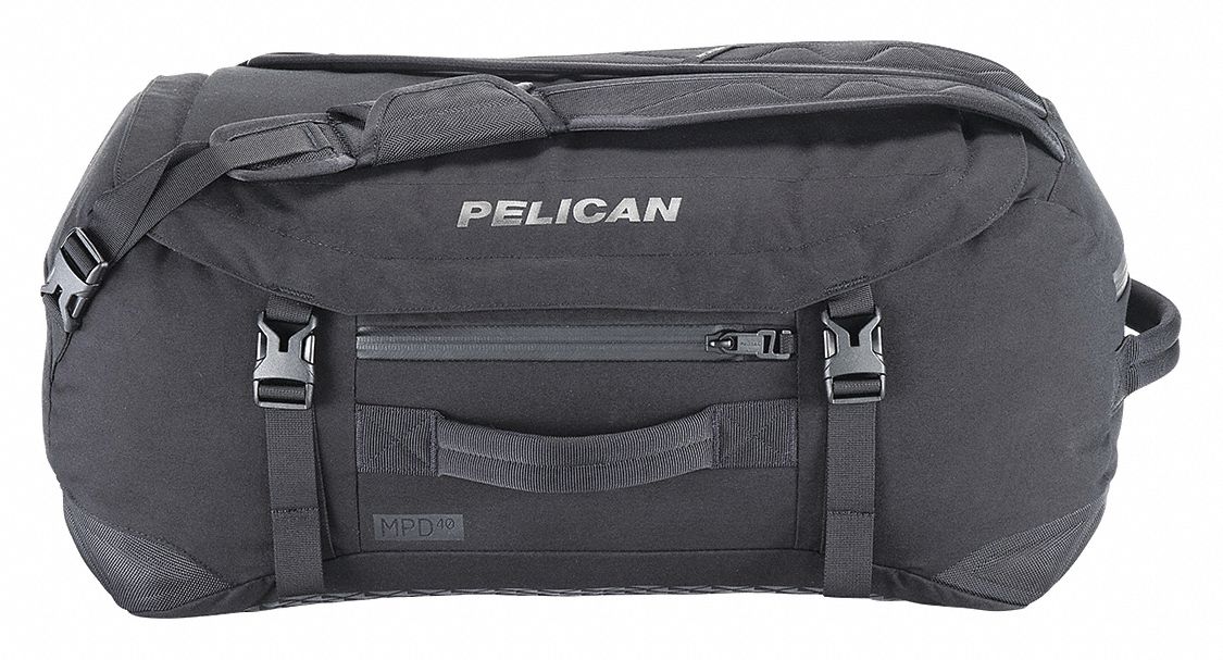 DUFFEL BAG, BLACK, 13 X 8 X 15 1/2 IN, 1000D POLY CANVAS