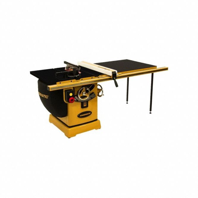 Table Saw: 230 V AC Volt, 4.8 A Current, 10 in Blade Dia., 4, 500 RPM Max. Blade Speed