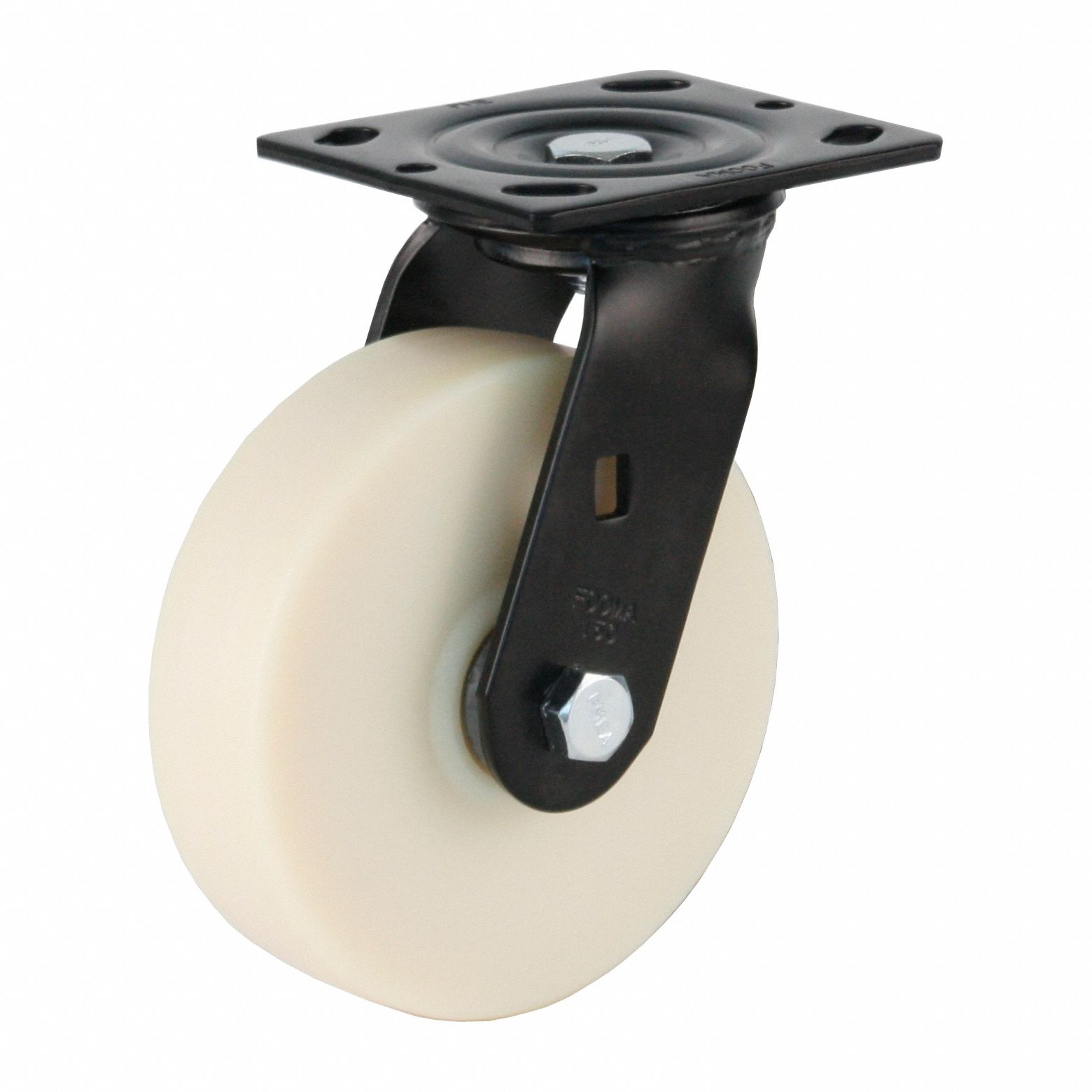 Plate Caster, Swivel, Nylon, 190mm H