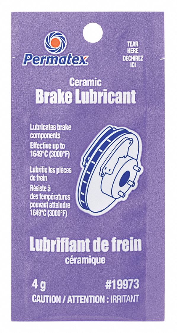 BRAKE LUBRICANT, PURPLEPOUCH, 0.94 SPECIFIC GRAVITY, LESS THAN 260 ° C FLASH POINT, WEIGHS 4 G