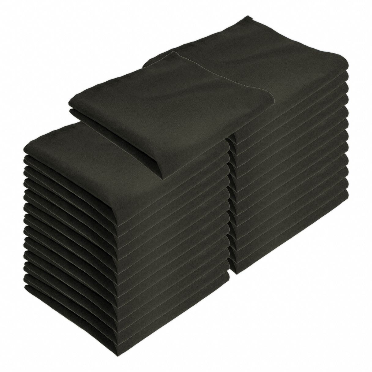 Table Linens: Black, 20 in, Polyester