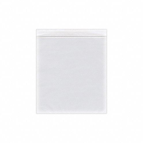 Reclosable Bag: 2 mil Thick, 9 in Wd, 12 in Lg, Hang Hole Not Included, 1, 000 PK