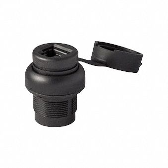 Connector: Cat5e/Cat6, Panel, Female, Plastic, IP67, Female