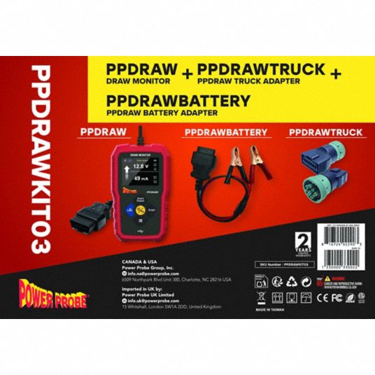 Parasitic Battery Draw Kit - 454GW4|PPDRAWKIT03 - Grainger