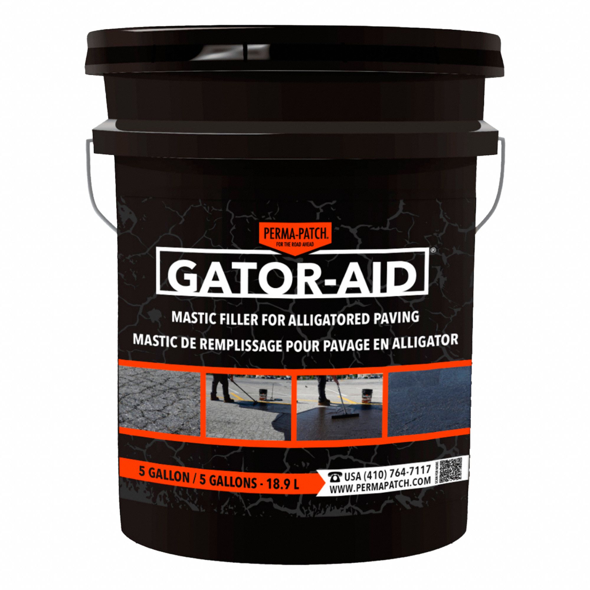 PERMA PATCH ASPHALT REPAIR COMPOUND,5 GAL,BLACK - 1005764 - PPTPP-CF ...