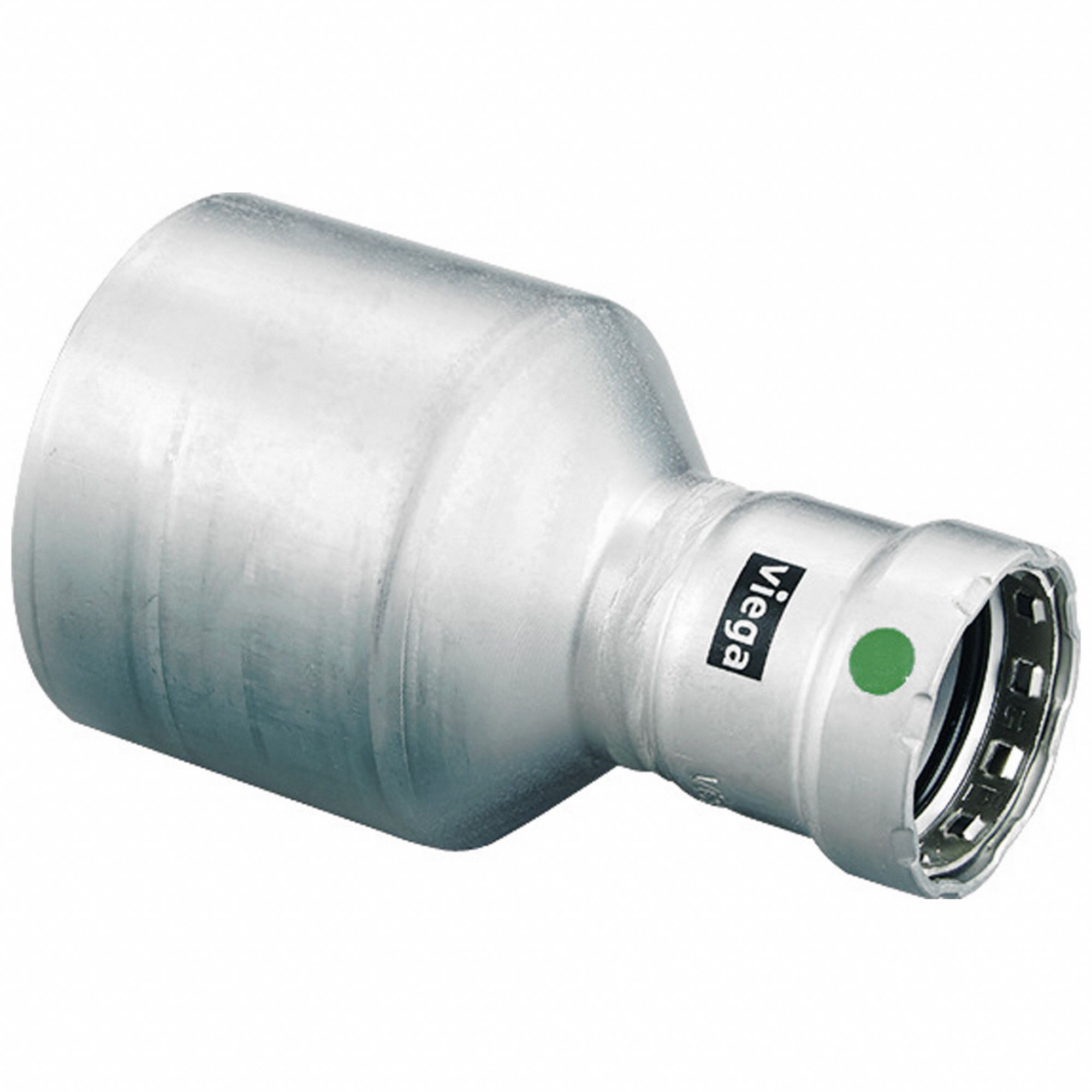 Crimp Fitting: 2 1/2 in Pipe x 3 in Pipe Size, FTG x FTG, EPDM