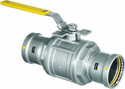 Manual Two-Way Ball Valve: 3 in, Carbon Steel, Press x Press, Full Port Ball Port