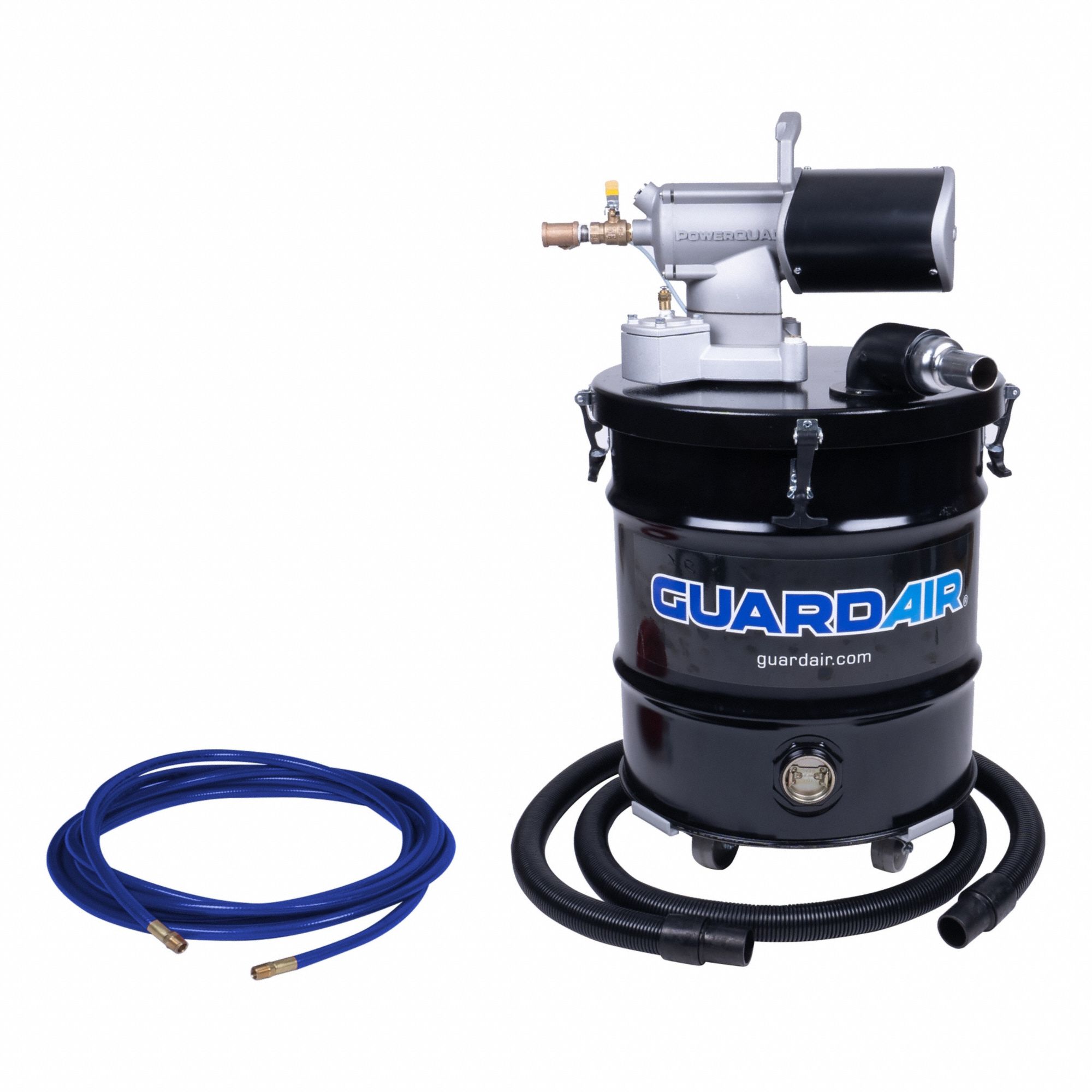 Pneumatic Vacuum: Dry/Wet, Bagless, OSHA Table 1 Compliant, 20 gal Tank Size, NPT, HEPA