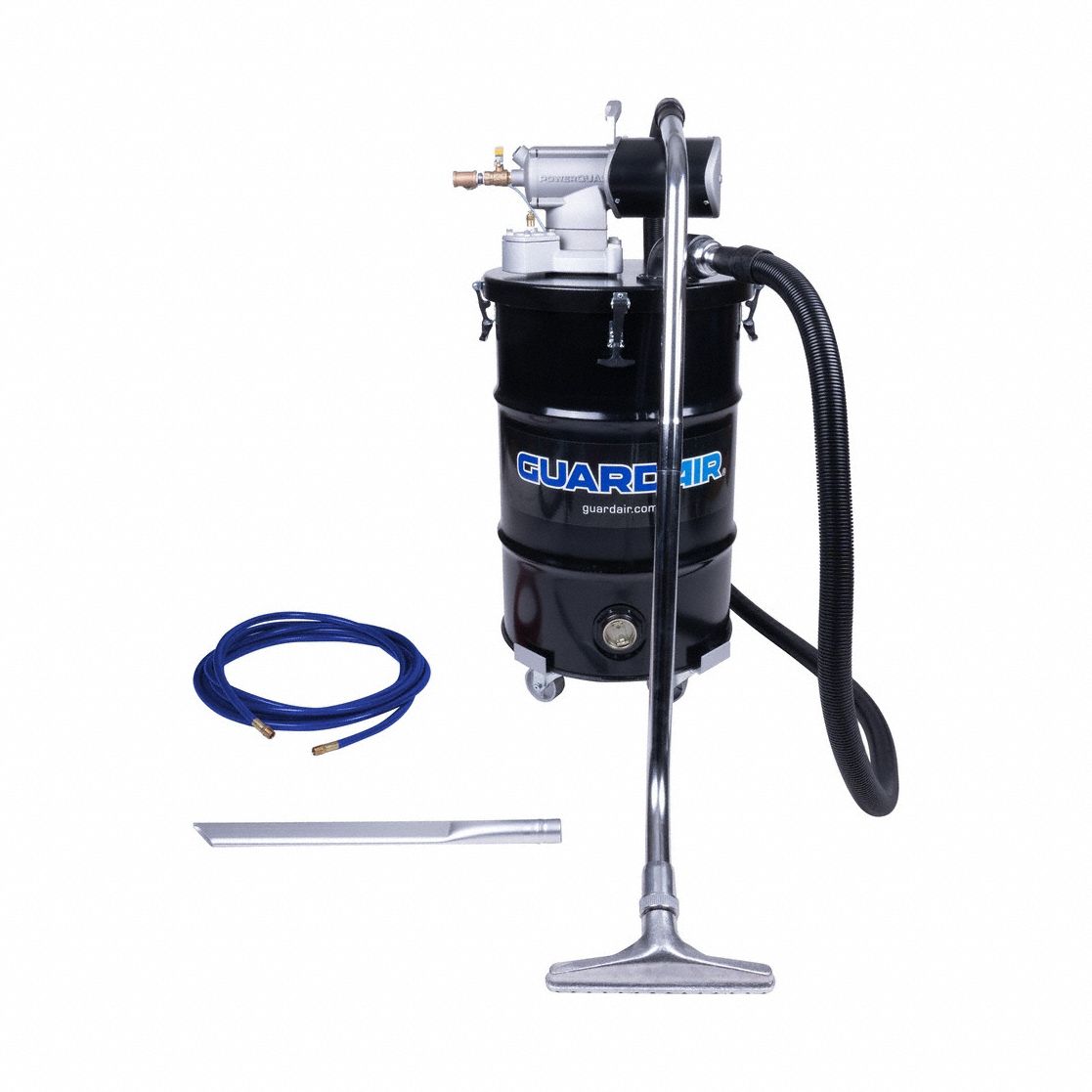 Vacuum Cleaner: Wet/Dry, HEPA, Steel, 1 1/2 in Vacuum Hose Dia, 149 cfm Vacuum Air Flow