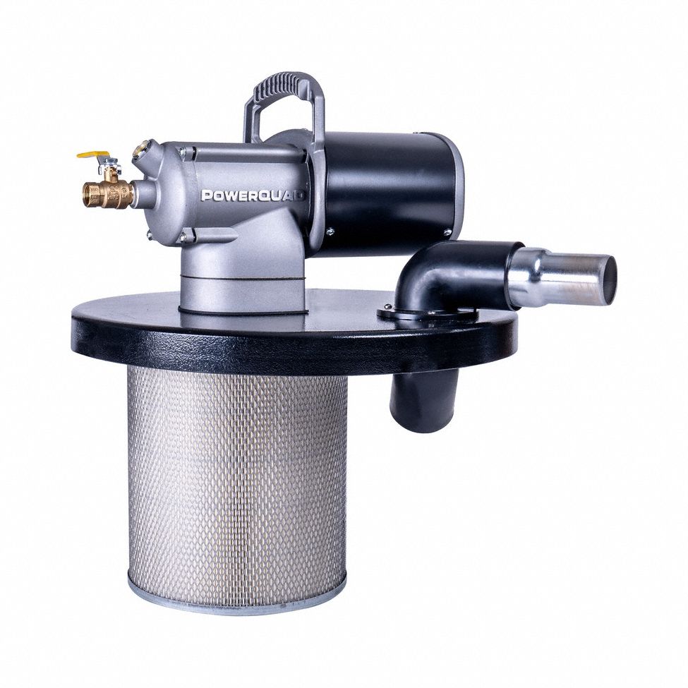 Vacuum Head: Wet/Dry, Std, 2 in Vacuum Hose Dia, 149 cfm Vacuum Air Flow, Head Only