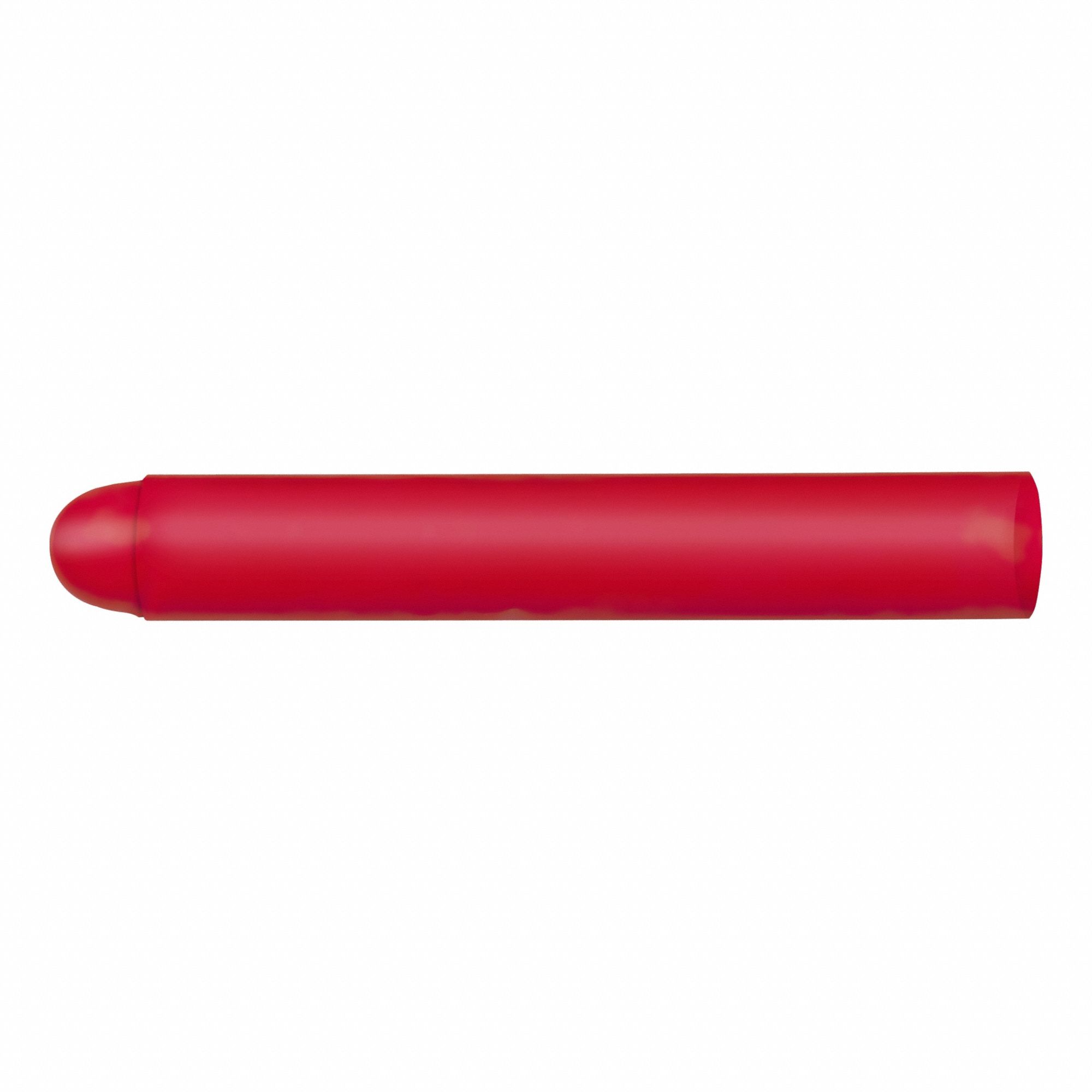 Marking Crayon: Wax, 17 mm Tip Wd, Medium, Red, 40°F  to 70°F, Red, 12 PK