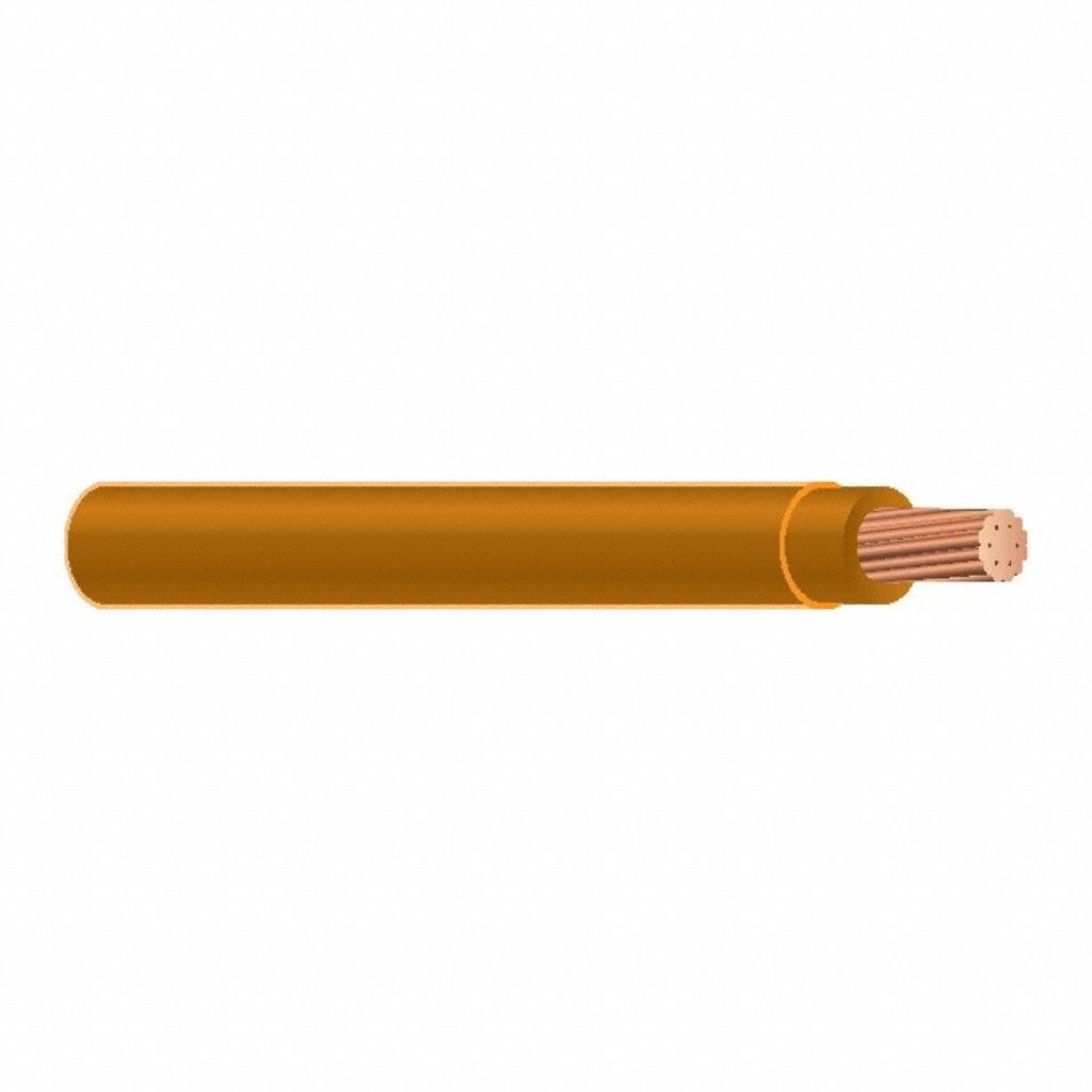 Building Wire: Copper, 10 AWG, 1 Conductors, Solid, Orange, 1, 000 ft Lg, THHN/THWN-2