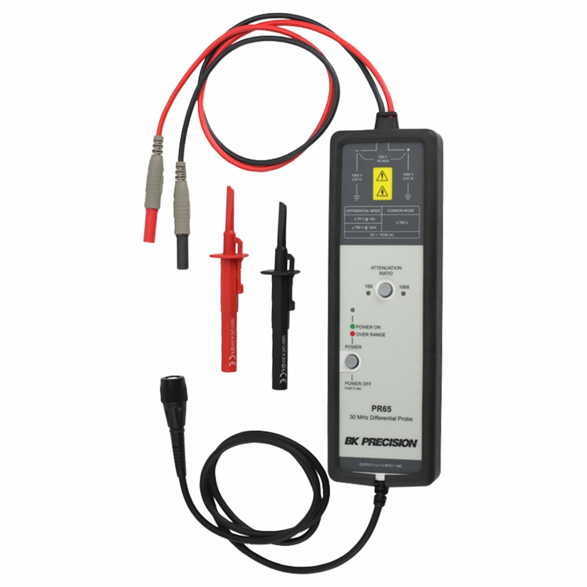 B&K PRECISION, 30 MHz Bandwidth, 37.4 in Cable, Oscilloscope Probe