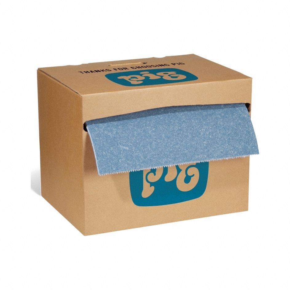 Absorbent Roll, Universal, Light Blue