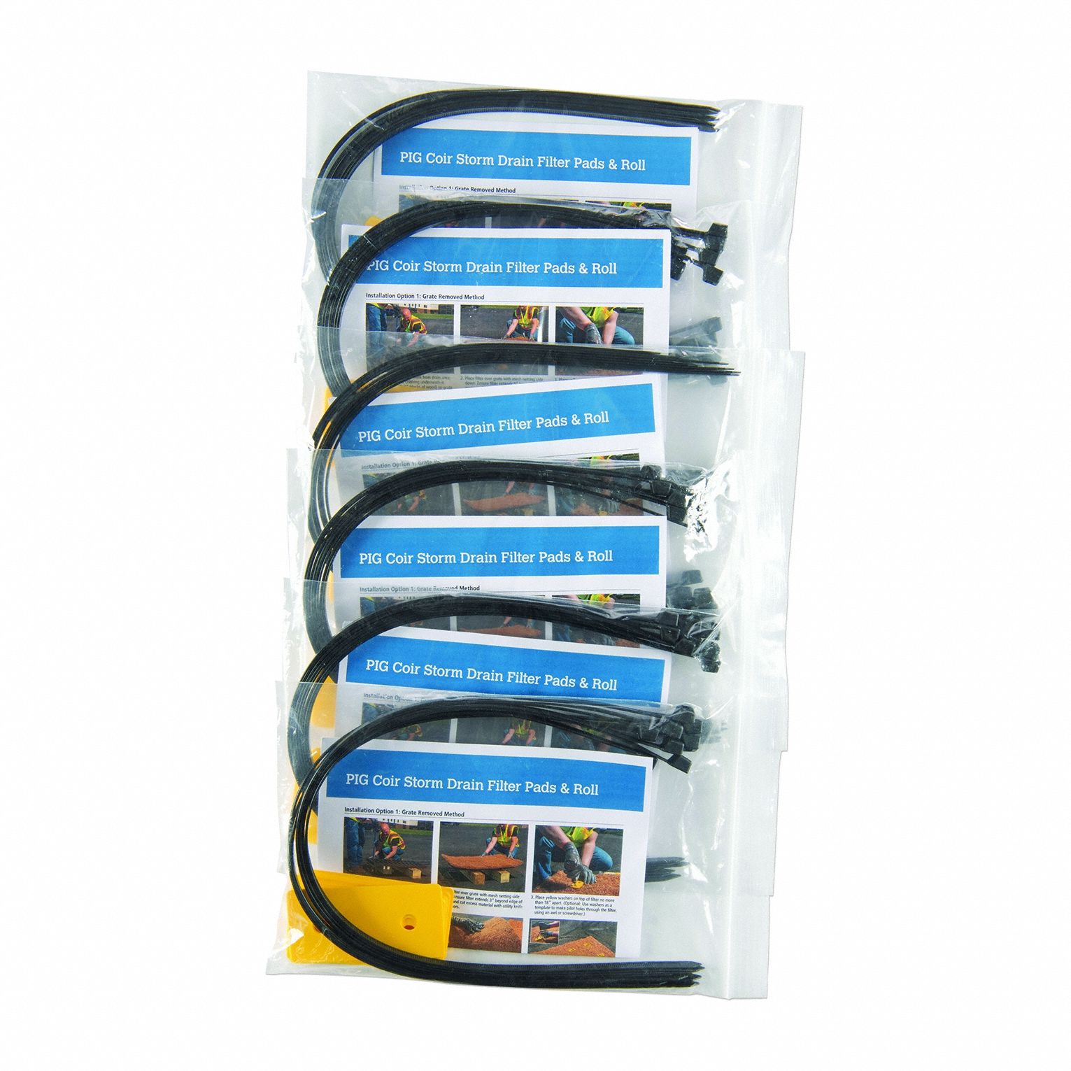 Stormwater Over-the-Drain Filter: 11 3/4 in L x 7 3/4 in W, 11 3/4 in Lg, 6 PK