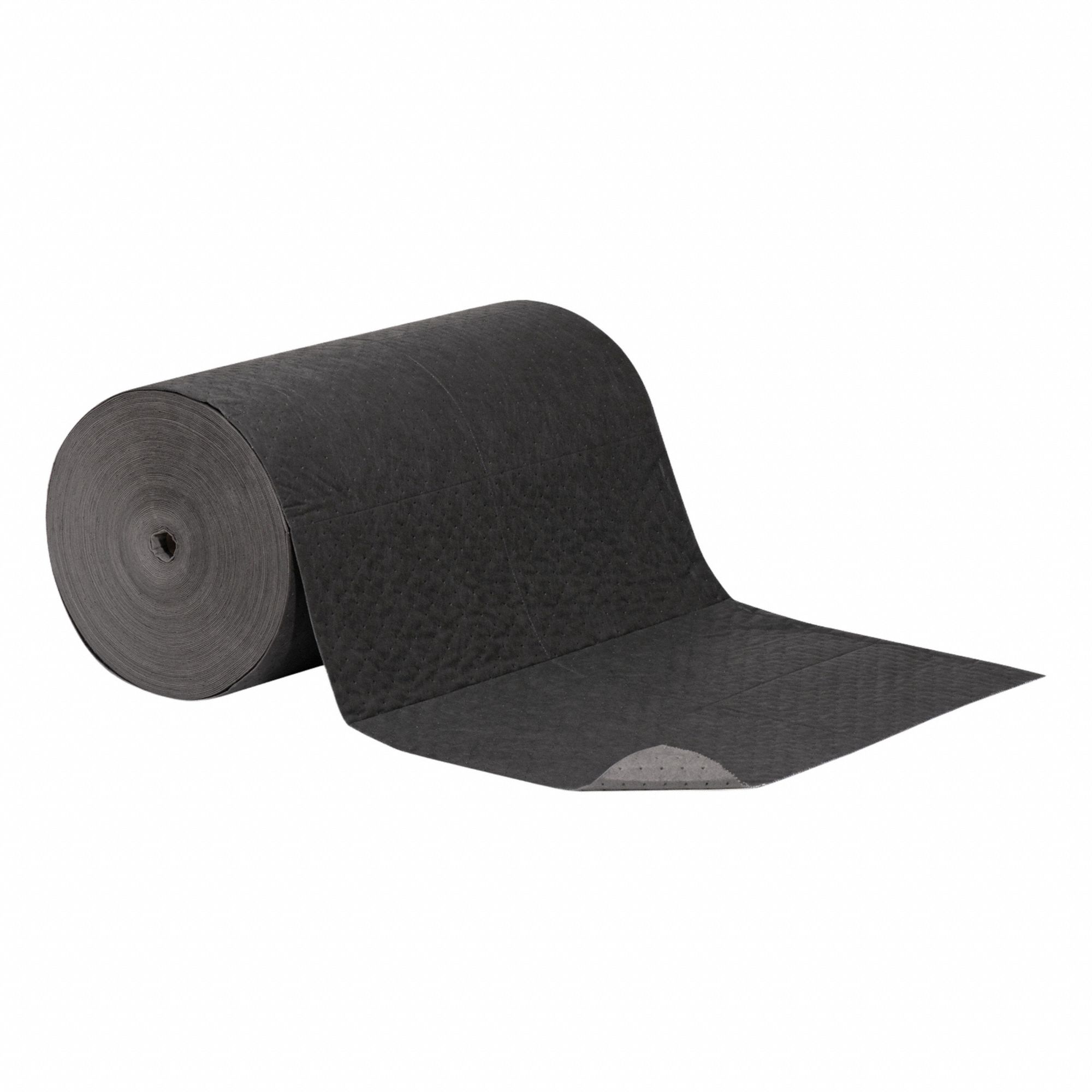 Sorbent Roll: 200 ft Lg, 32 in Wd, Black/Gray, Polypropylene, 200 ft Roll Lg, 32 in Roll Wd