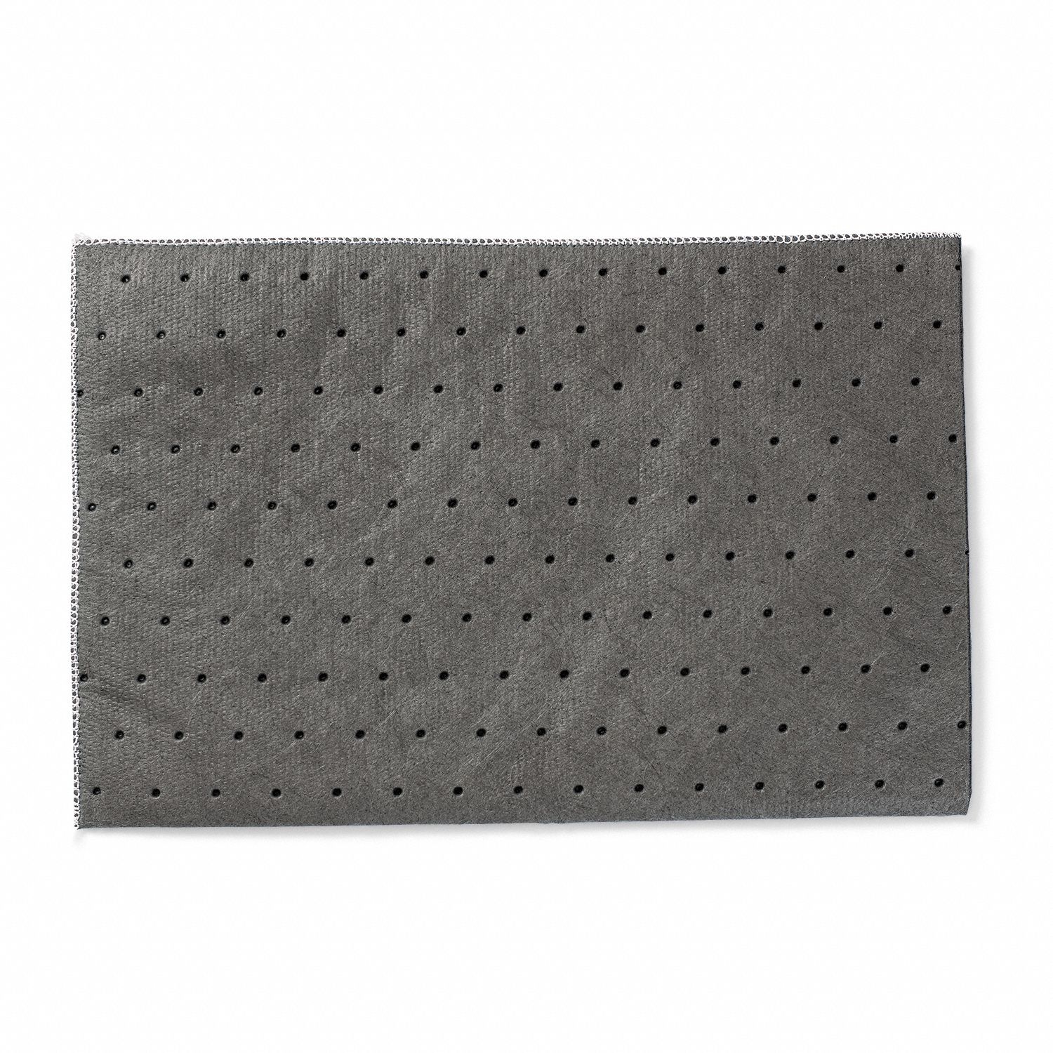 Sorbent Pad: Sorbent Pad, 9 1/2 in Wd, 14 1/2 in Lg, Gray, 25 Pads, Not Perforated, 25 PK