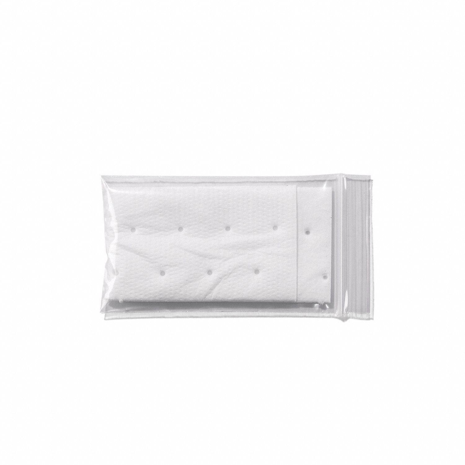 Sorbent Pad: Sorbent Pad, 3 in Wd, 5 in Lg, White, 50 Pads, Fuels/Oils, Not Perforated, 50 PK