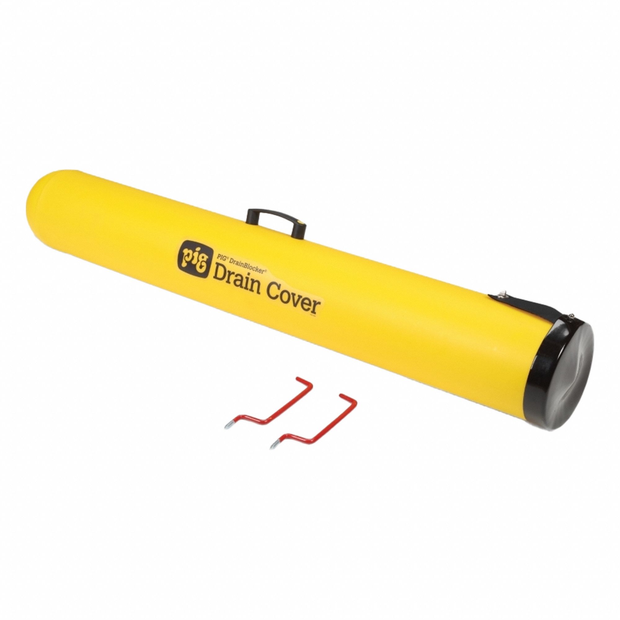 Drain Seal Storage and Carry Case: 7 1/2 in Dia, 7 1/2 in Ht, 52 1/2 in Lg, Polypropylene